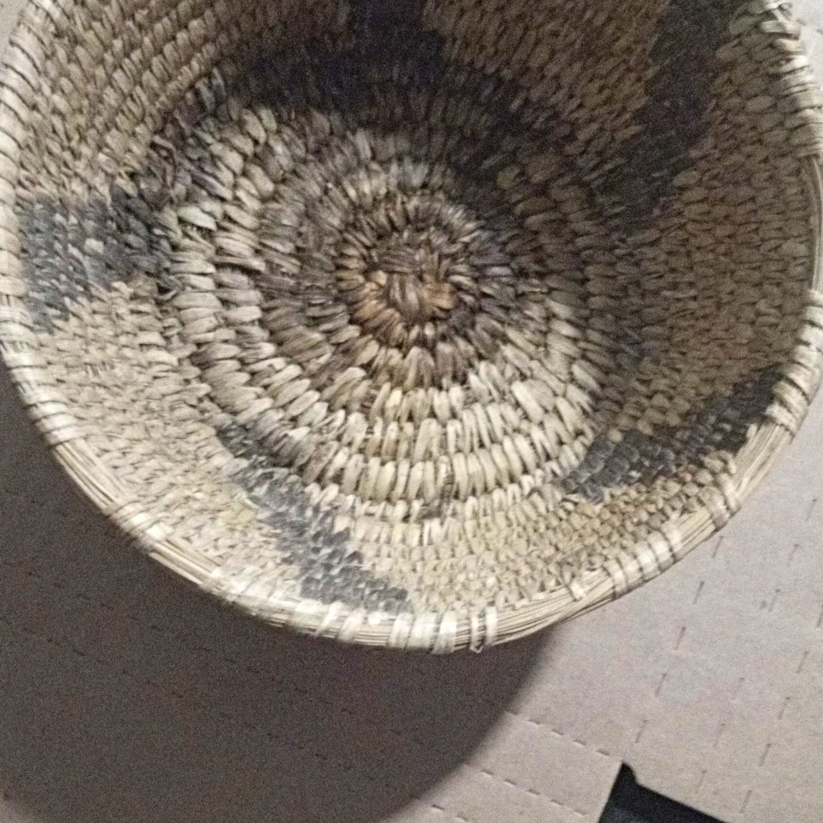 Rare Historic Arizona Native American 7" Handwoven Coiled Basket Bowl Provenance Rare Historic Arizona Native American 7" Handwoven Coiled Basket Bowl Provenance