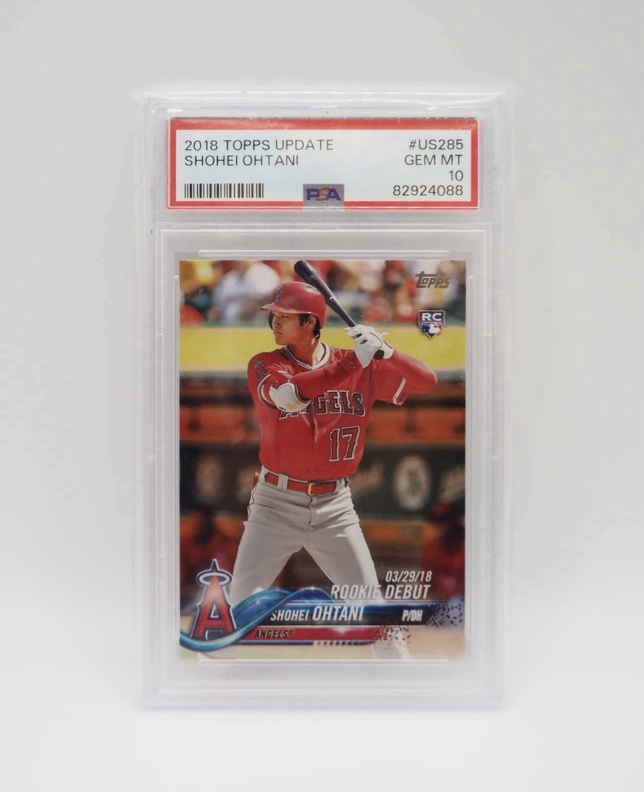 Topps Update 2018 Shohei Ohtani Rookie Debut #US285 PSA 10 Baseball Angels
