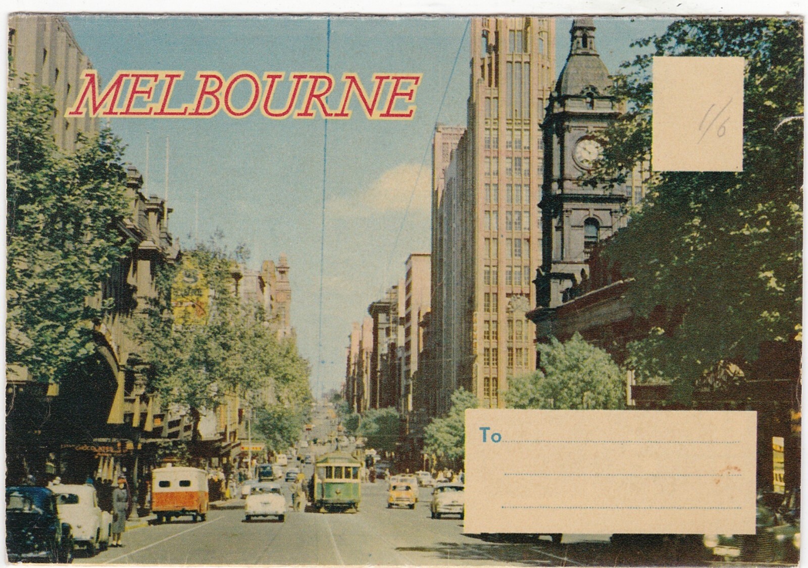 T0744 Australia V Melbourne 12 image vintage unused view folder T0744 Australia V Melbourne 12 image vintage unused view folder