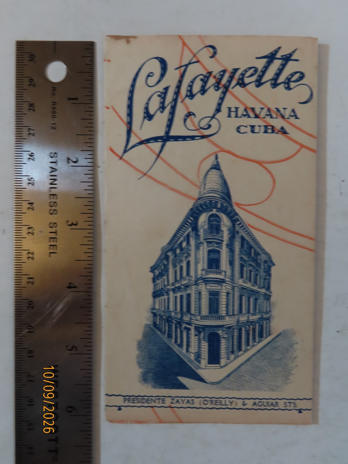 Incredible 1920's? Lafayette Hotel Havana Cuba advertising pamphlet brochure
