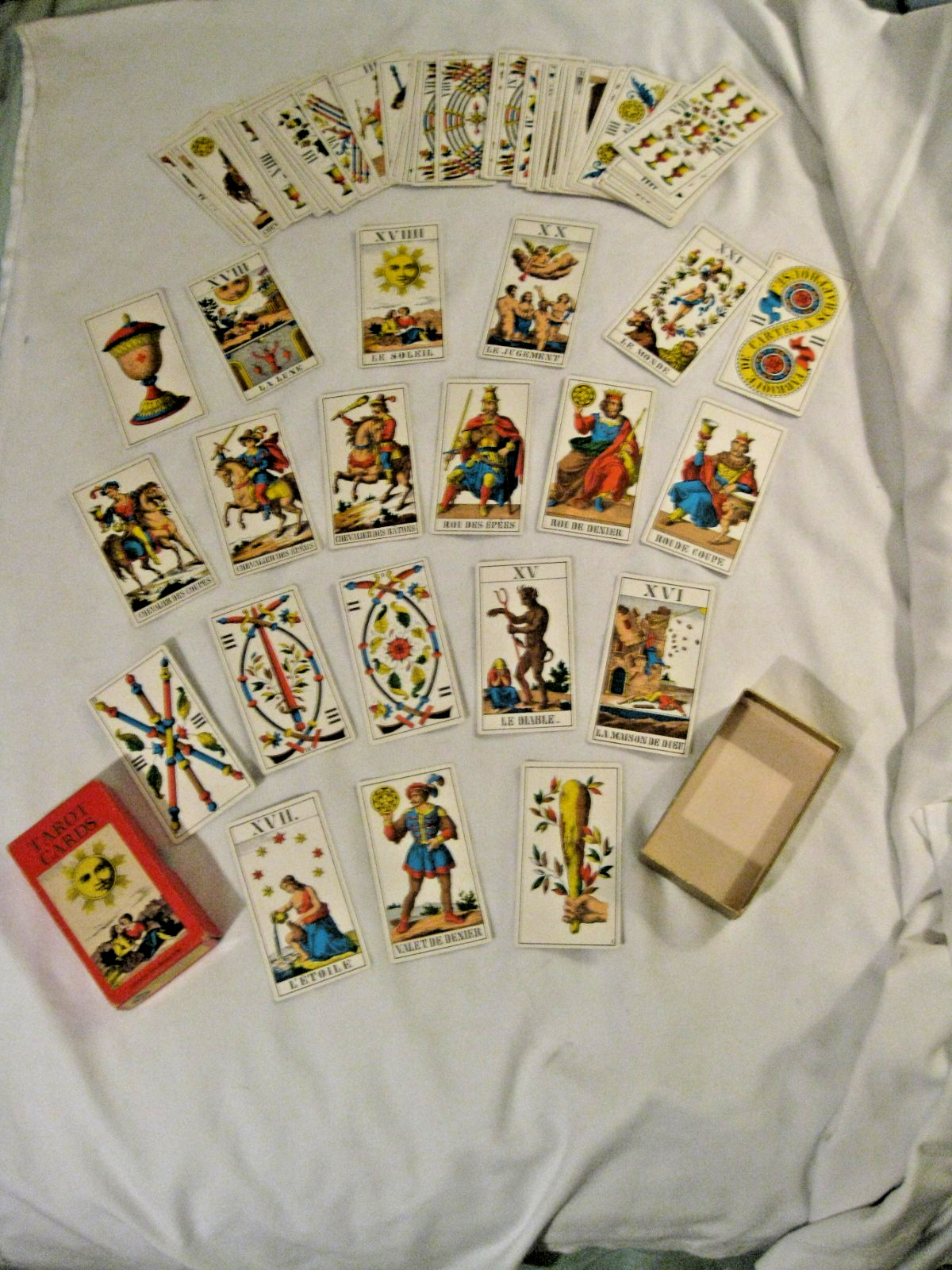 Vintage 1JJ Swiss Tarot Deck AG Muller Complete 78 Cards Box no instructions Vintage 1JJ Swiss Tarot Deck AG Muller Complete 78 Cards Box no instructions
