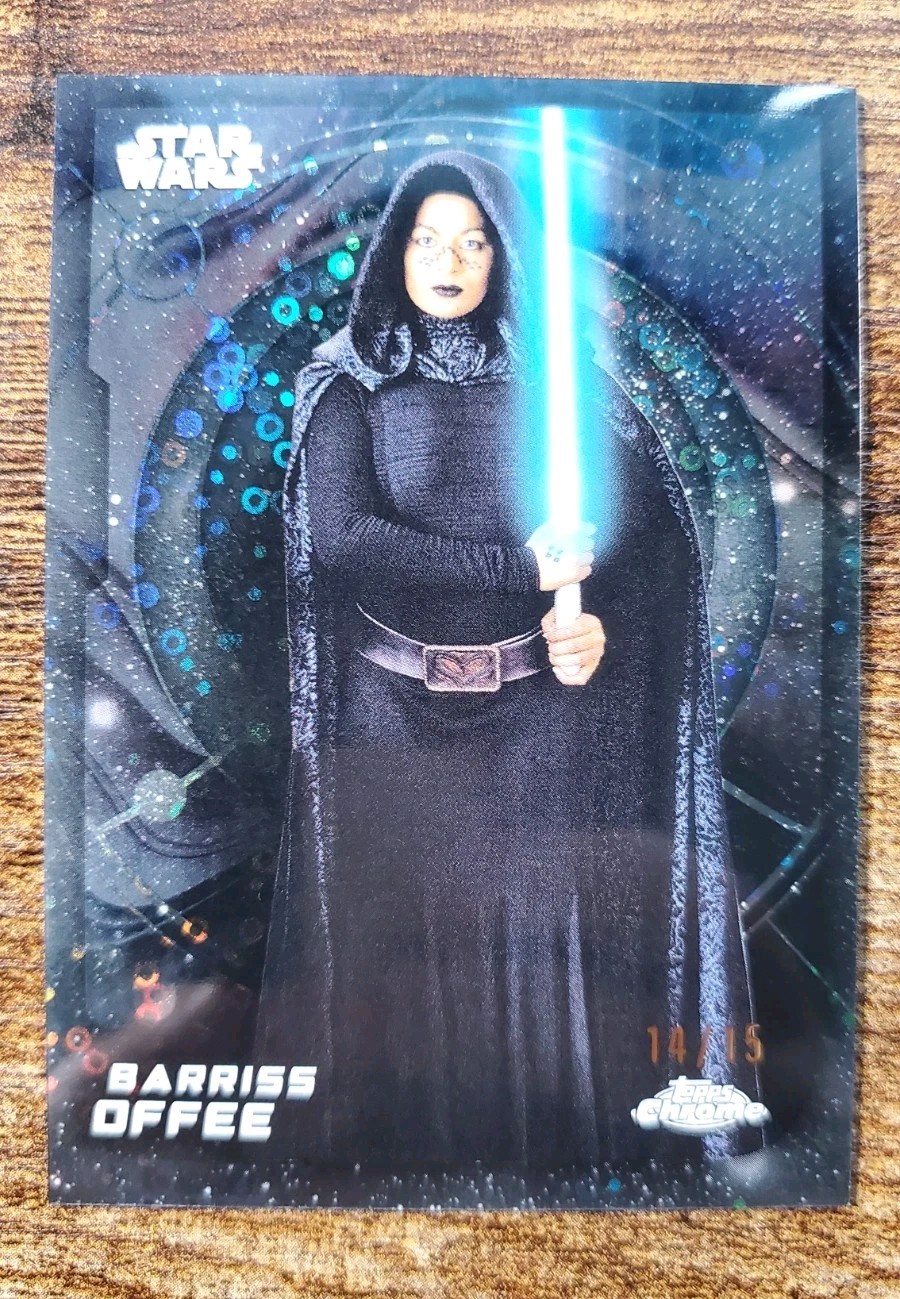 2026 Topps Chrome Star Wars #162 Barris Offee Mustafar Galaxy Refractor #d /15 2026 Topps Chrome Star Wars #162 Barris Offee Mustafar Galaxy Refractor #d /15
