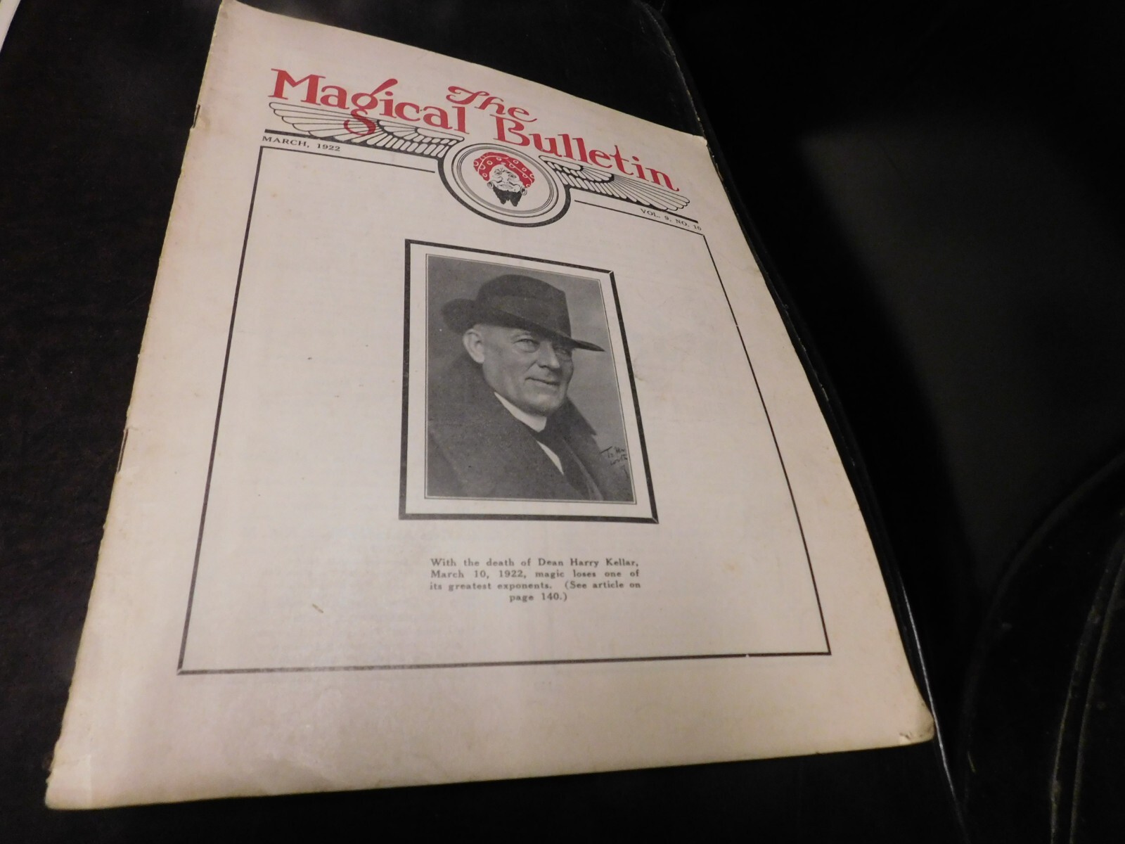 The Magical Bulletin Magazine Of Magic March 1922 Vol 9 # 10 Harry Kellar The Magical Bulletin Magazine Of Magic March 1922 Vol 9 # 10 Harry Kellar