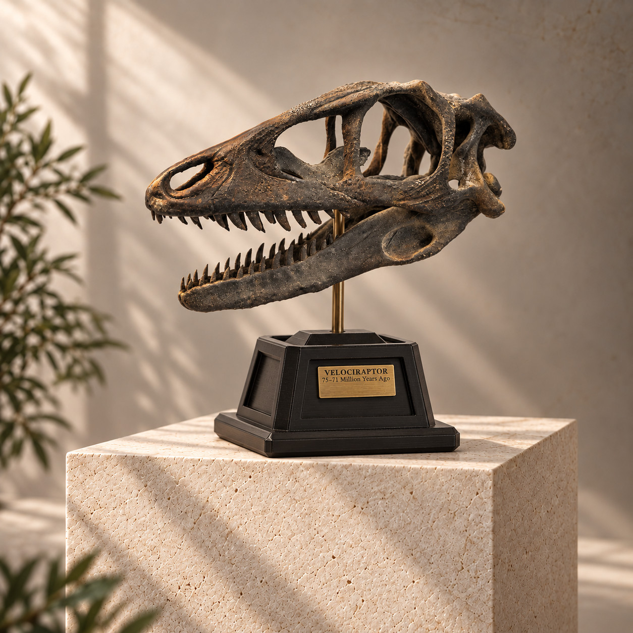 Velociraptor, Fossil, Skull, Dinosaur Skull, Raptor.