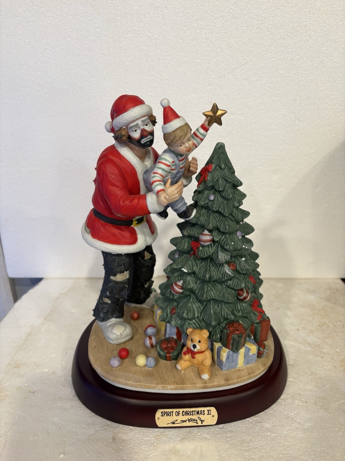 Vtg Emmett Kelly Jr. Spirit Of Christmas XI 1994 EKJ Flambro NIB #1893/3500 RARE Vtg Emmett Kelly Jr. Spirit Of Christmas XI 1994 EKJ Flambro NIB #1893/3500 RARE