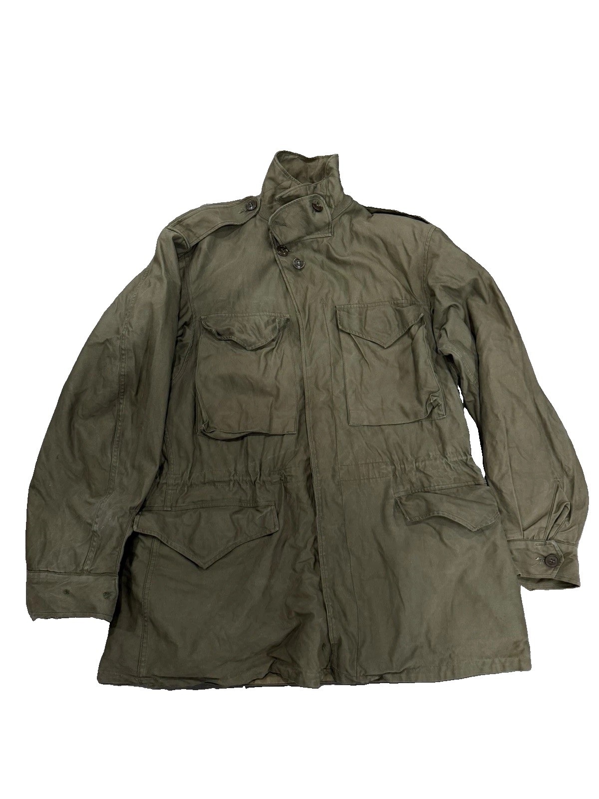 WW2 US Army M-1943 M-43 Field Jacket PQD 370-E Size 38L WW2 US Army M-1943 M-43 Field Jacket PQD 370-E Size 38L