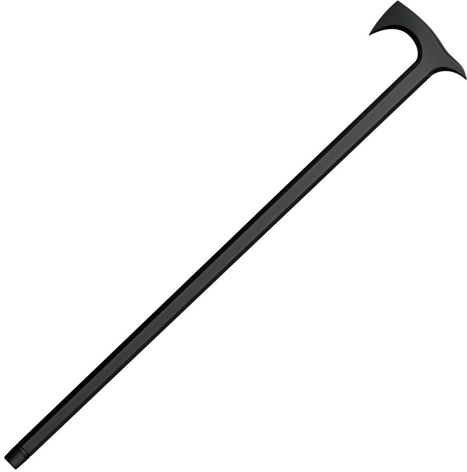 Cold Steel 38" Axe Head Cane Black Walking Stick Polypropylene Material 91PCAX