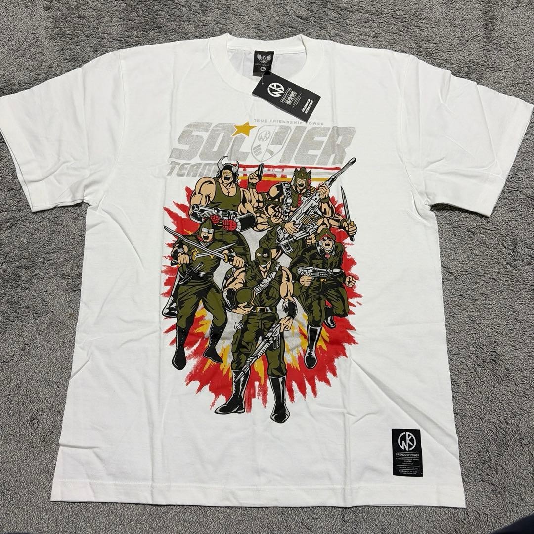 Kinnikuman Soldier Team T-shirt Size L Kinnikuman Soldier Team T-shirt Size L