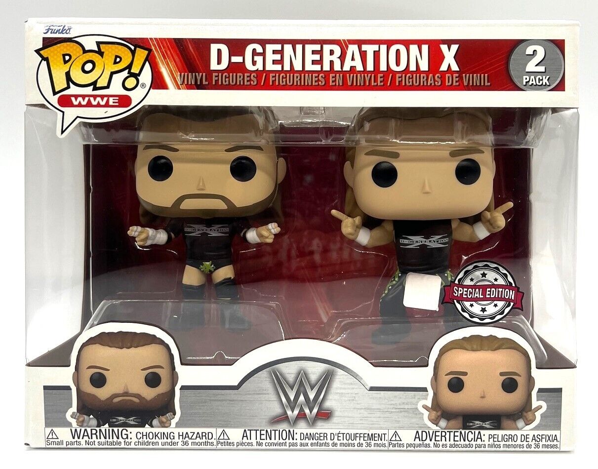 Funko Pop WWE D Generation X Triple H & Shawn 2 Pack Special Edition Set