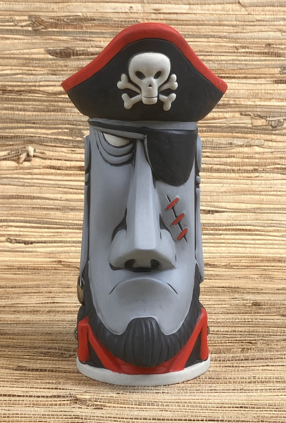Cap'n Moai Tiki Mug Tiki Farm Derek Yaniger Pirate Tiki 8.5" Tall 23 Oz New Cap'n Moai Tiki Mug Tiki Farm Derek Yaniger Pirate Tiki 8.5" Tall 23 Oz New