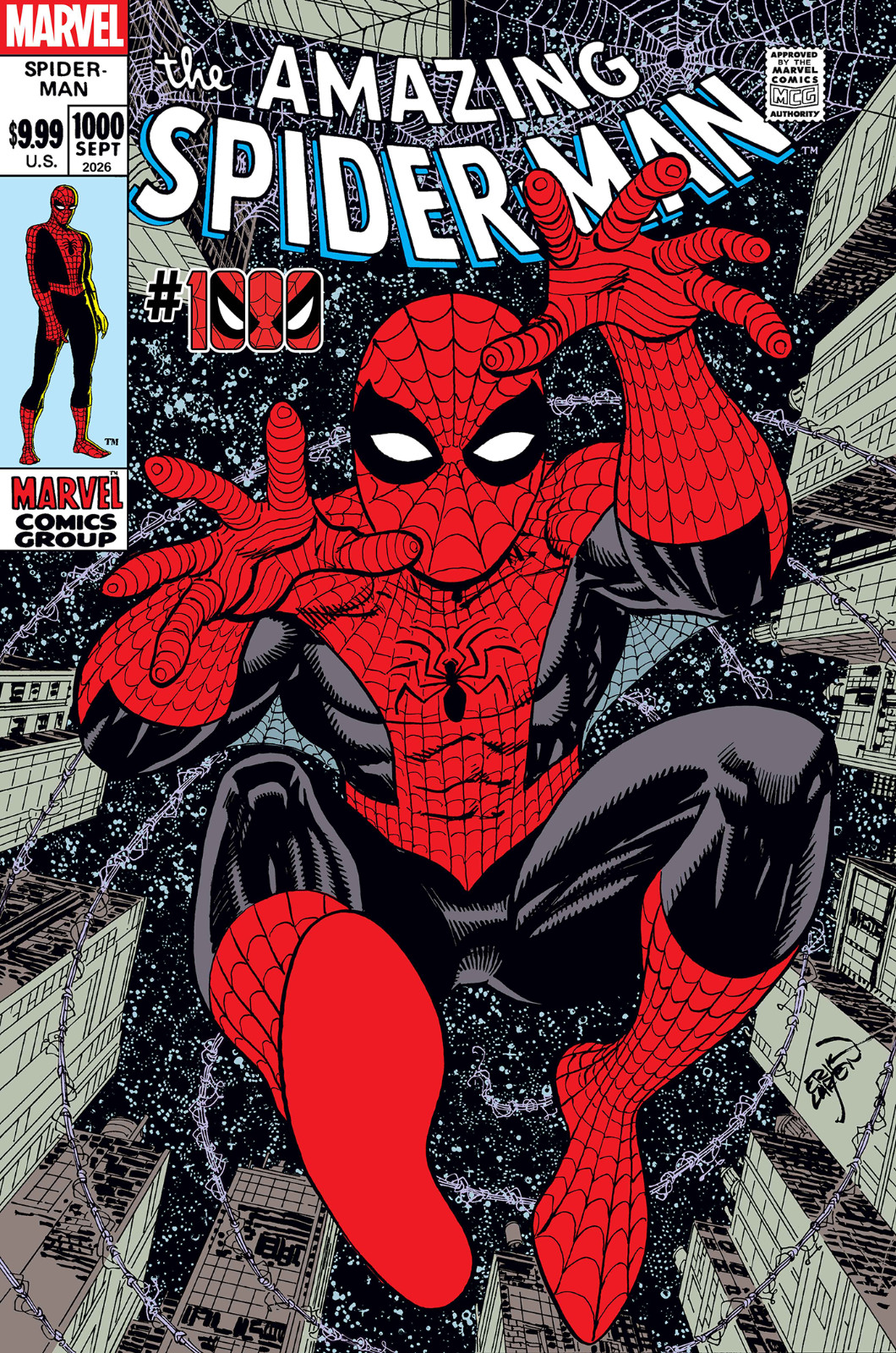 AMAZING SPIDER-MAN #1000 Marvel Comics 1:25 ERIK LARSEN VAR (S6)