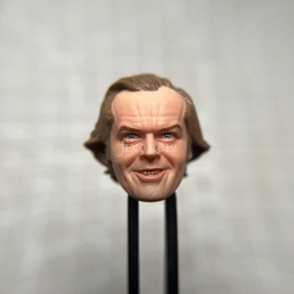 Painted 1/18 1/12 1/10 Jack Nicholson Shining Head Sculpt fit 3.75" 6" 7" Figure Painted 1/18 1/12 1/10 Jack Nicholson Shining Head Sculpt fit 3.75" 6" 7" Figure