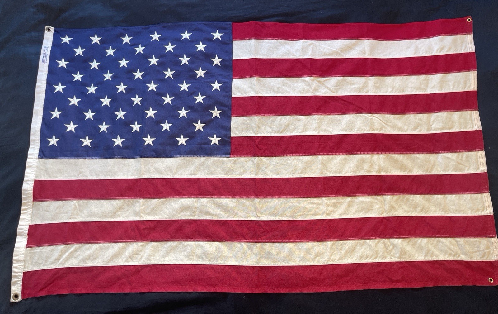 TRUE VINTAGE Annin Defiance 50-Star American Flag 5x3 100% Cotton + Embroidered TRUE VINTAGE Annin Defiance 50-Star American Flag 5x3 100% Cotton + Embroidered