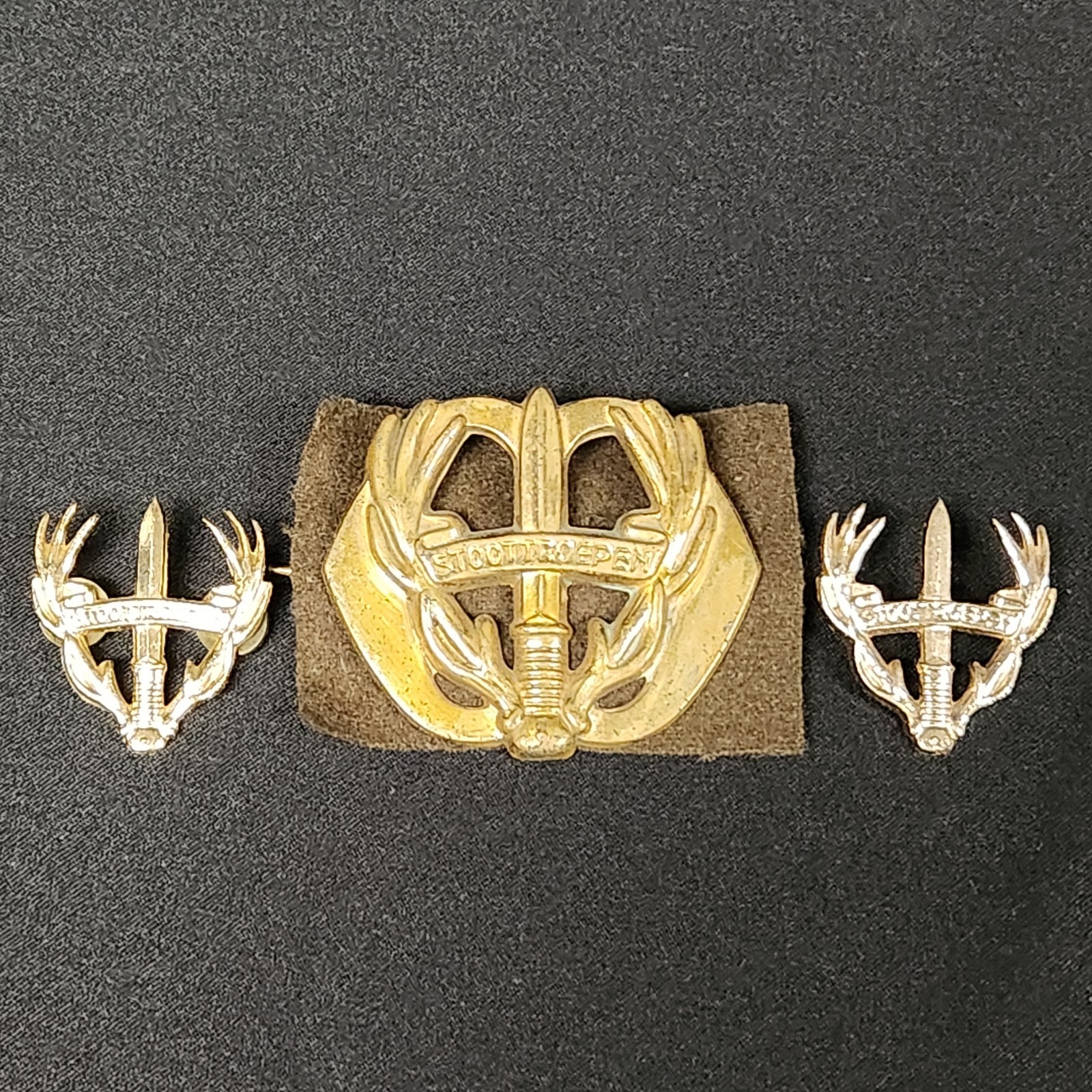 Royal Netherlands Army Regiment Stoottroepen Prins Bernhard Cap Badge Shoulder Royal Netherlands Army Regiment Stoottroepen Prins Bernhard Cap Badge Shoulder