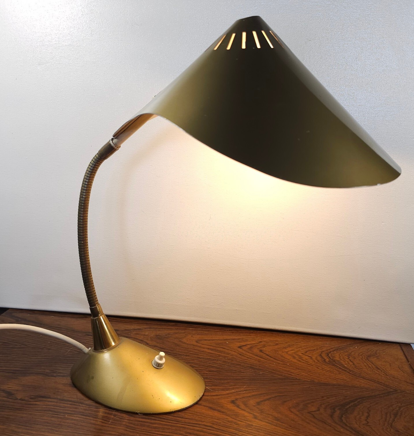 Rare Cosack Cobra Table Lamp Vintage 60s Gold Rare Vintage Rare Cosack Cobra Table Lamp Vintage 60s Gold Rare Vintage