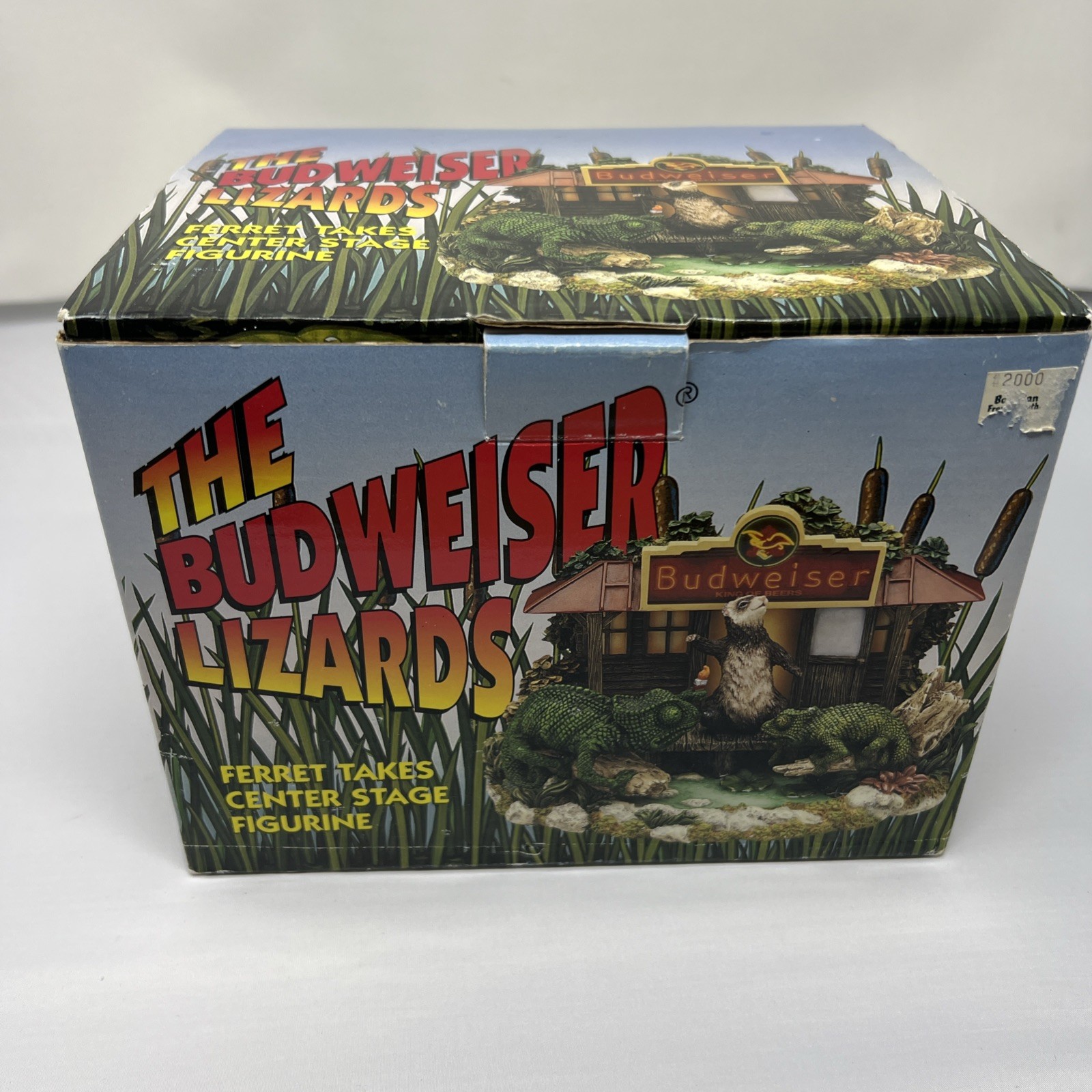 Budweiser Lizards Ferret Takes Center Stage Figurine 2000 NEW Sealed w/ COA Box Budweiser Lizards Ferret Takes Center Stage Figurine 2000 NEW Sealed w/ COA Box