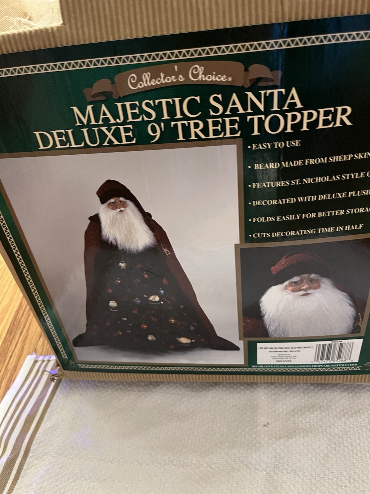 Majestic Santa Deluxe 9' Tree Topper Dandee Majestic Santa Deluxe 9' Tree Topper Dandee