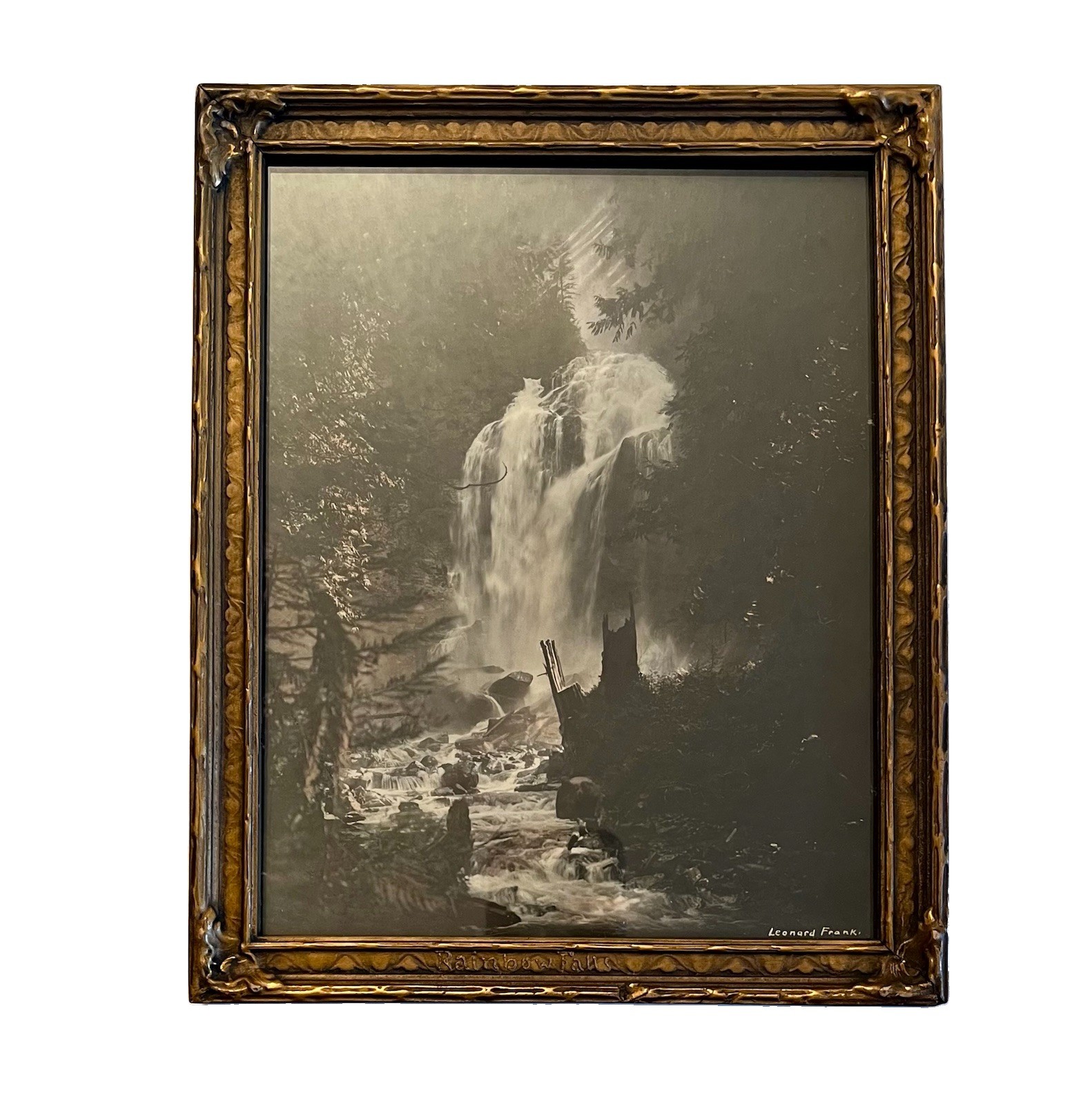 Rare Vintage Leonard Frank Photograph “ Rainbow Fall” Framed 10.5” H 8.5” W Rare Vintage Leonard Frank Photograph “ Rainbow Fall” Framed 10.5” H 8.5” W