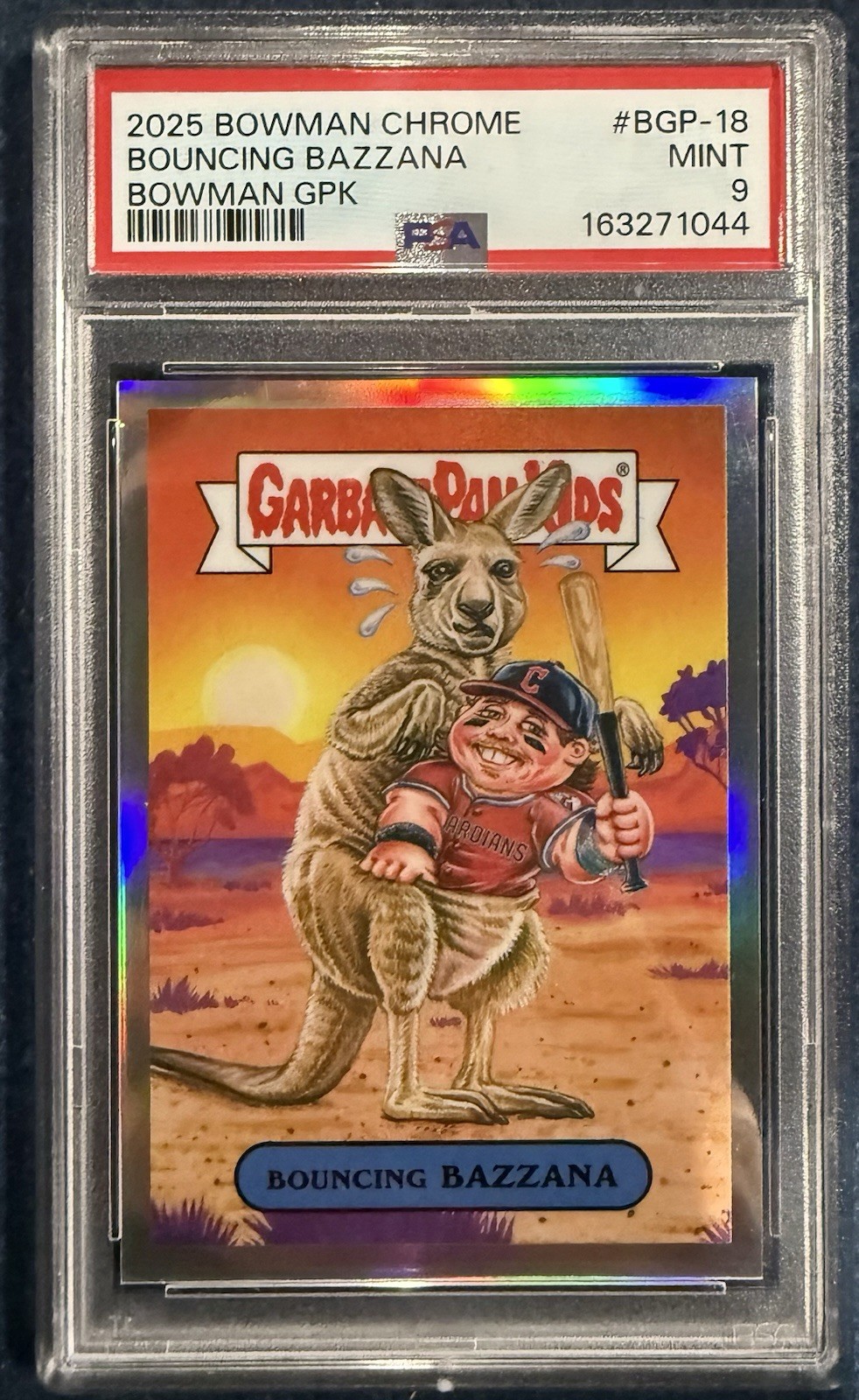 Topps 2025 Bowman Chrome Garbage Pail Kids Bouncing Bazzana BGP-18 PSA 9 Topps 2025 Bowman Chrome Garbage Pail Kids Bouncing Bazzana BGP-18 PSA 9
