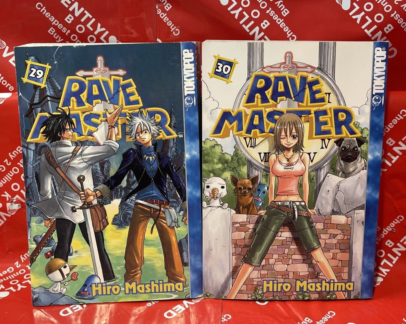 Rave Master Vol. 29 & 30 English Manga Hiro Mashima TokyoPop Graphic Novel RARE