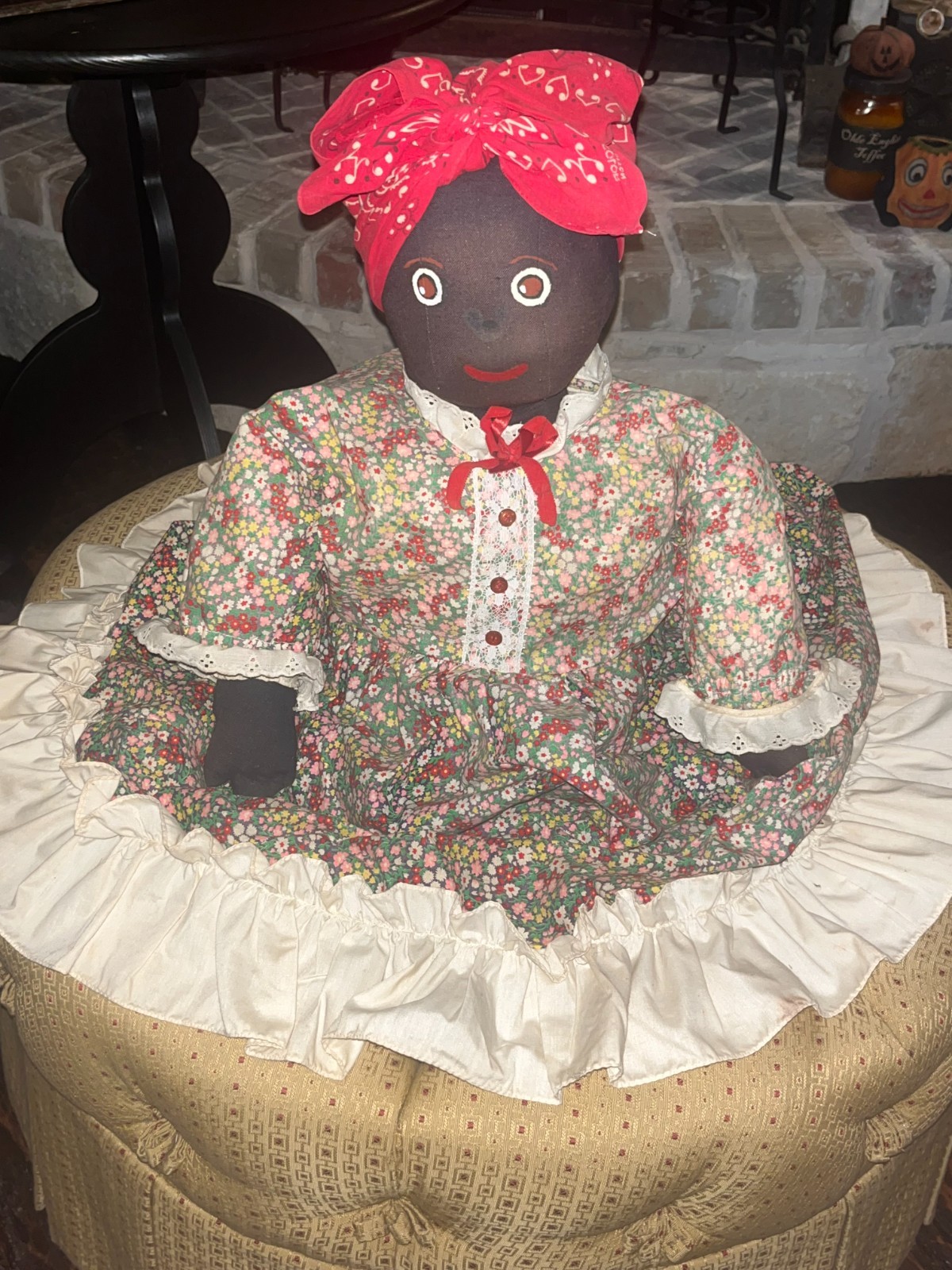Vintage LARGE 3'+ Primitive Folk Art Toaster Cover Shelf Sitter Doll RARE Size Vintage LARGE 3'+ Primitive Folk Art Toaster Cover Shelf Sitter Doll RARE Size