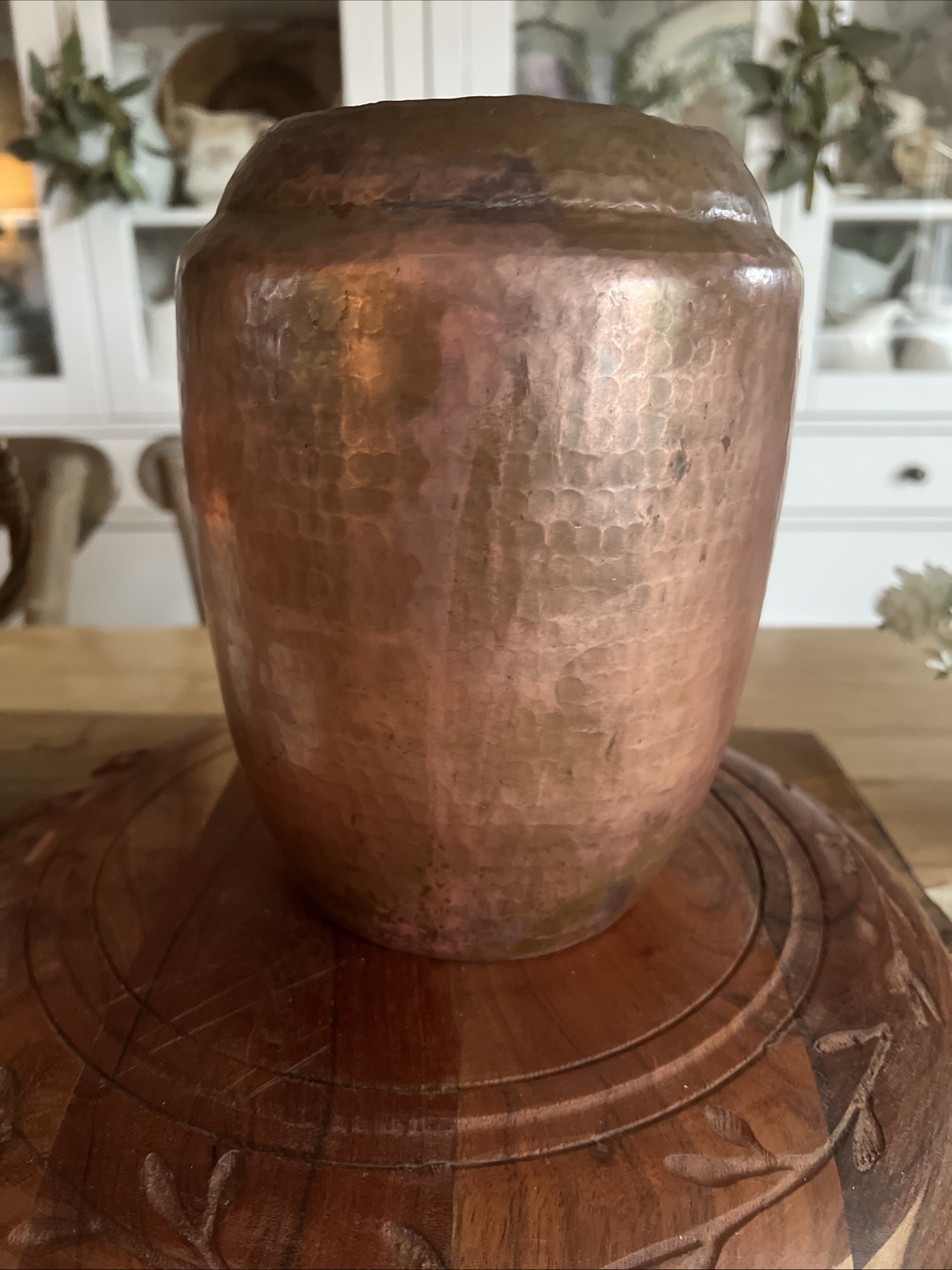 vintage hammered copper vase vintage hammered copper vase