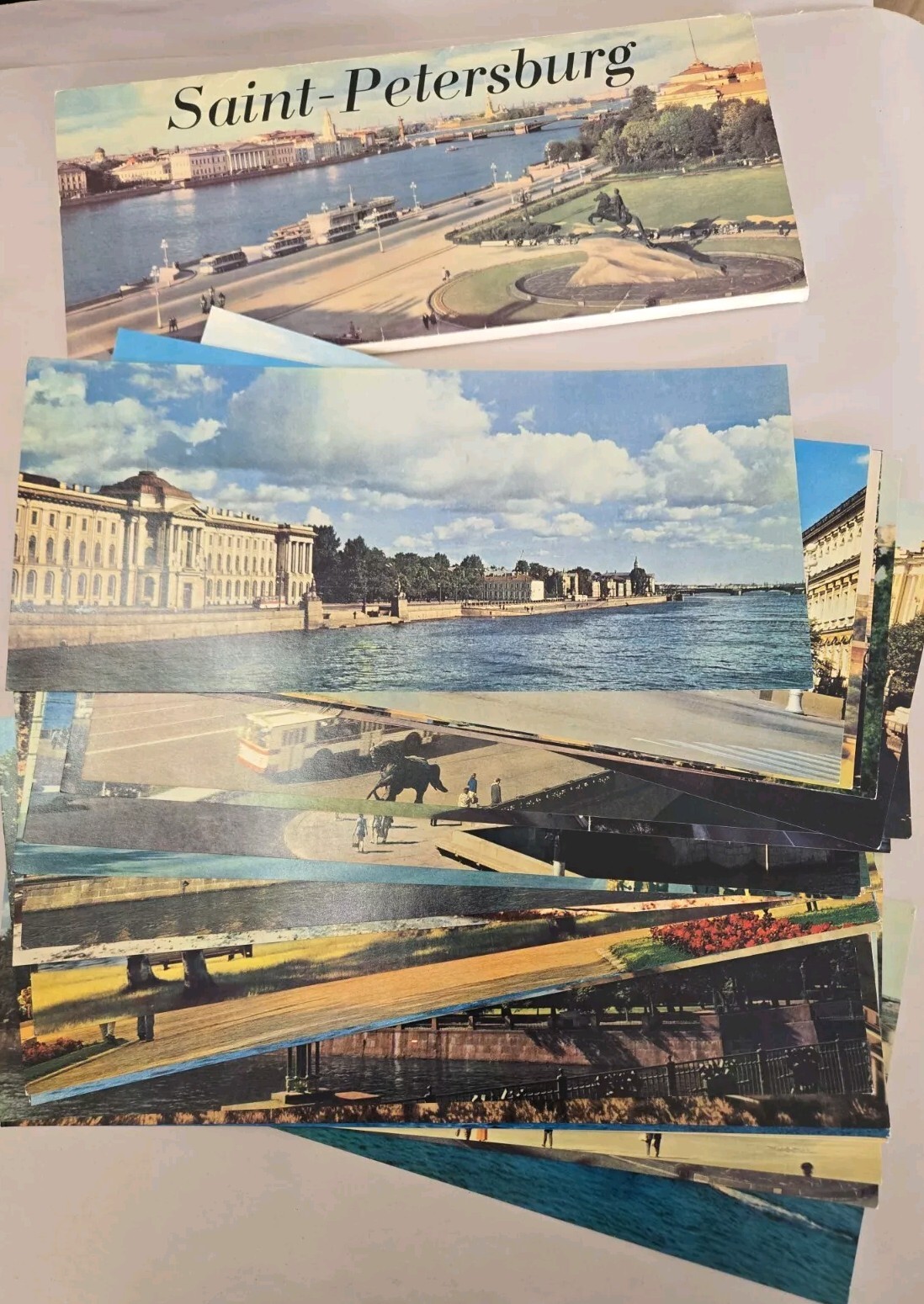 Set Of 24 Lrg Panoramic Pictures 14.5" Of Saint-Petersburg Russia By Ilya Goland