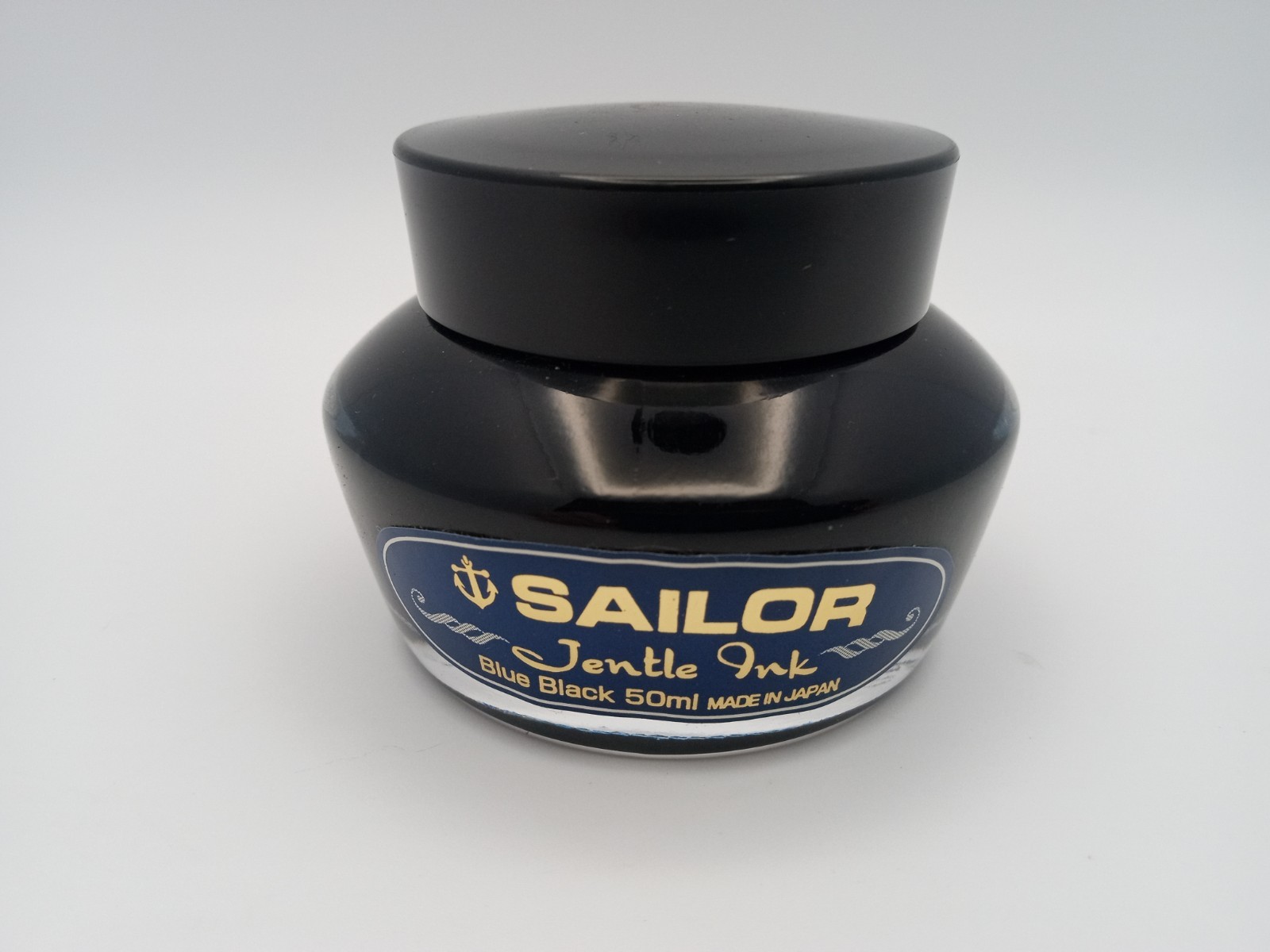Sailor Jentle Blue Black Fountain Pen Ink 50ml Glass Bottle Made in Japan