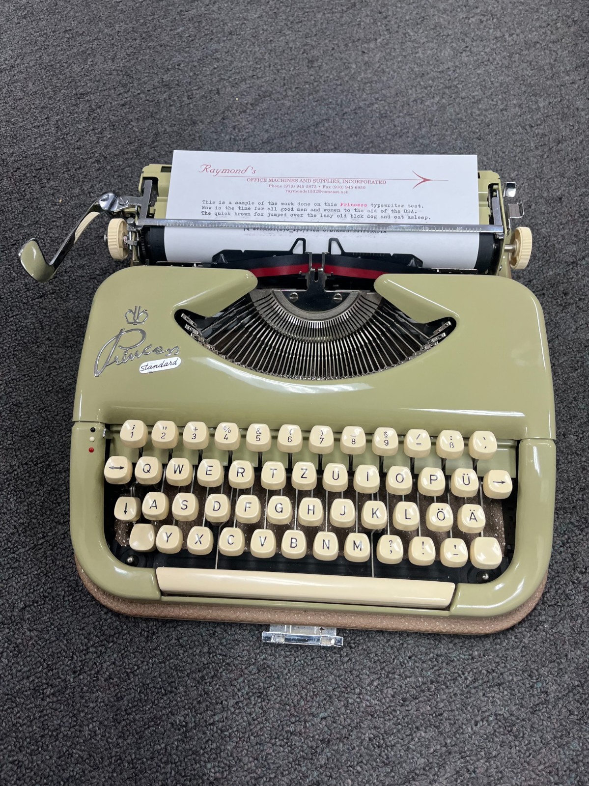 RARE Princess REFURBISHED pica type, beautiful condition NEW platen RARE Princess REFURBISHED pica type, beautiful condition NEW platen