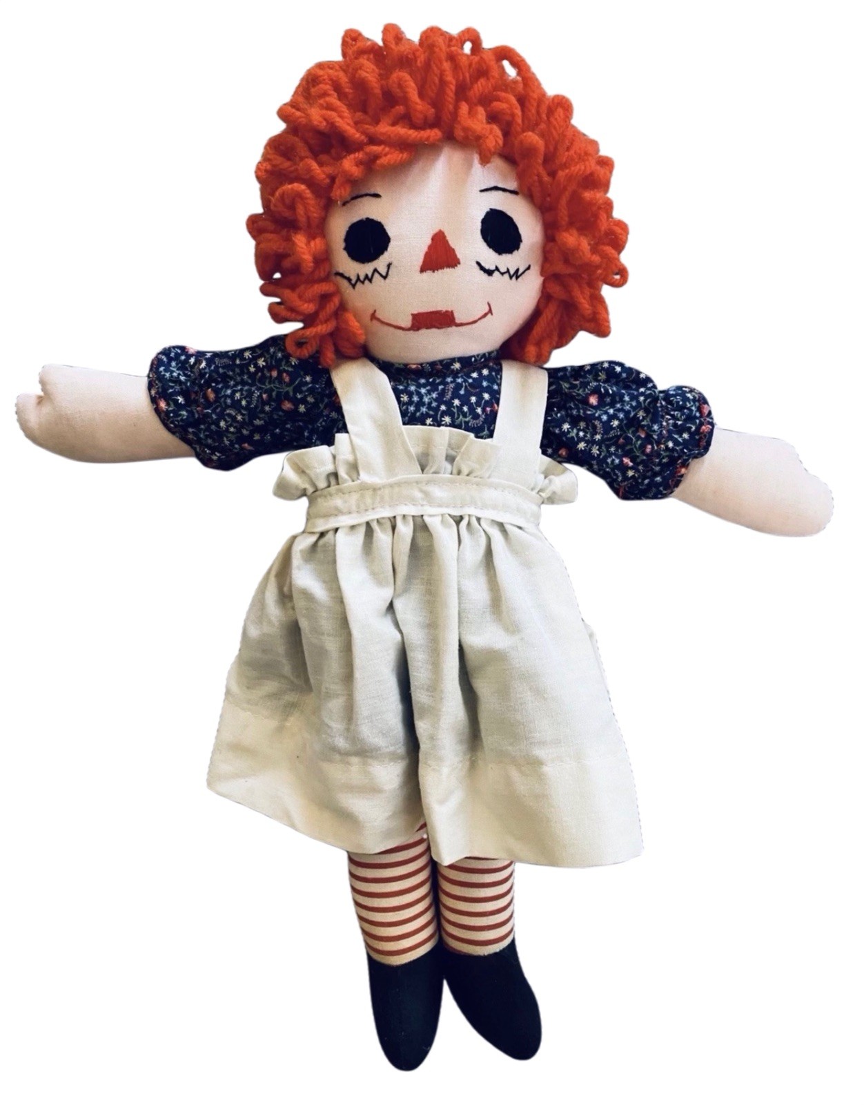 Vintage Norwood Raggedy Ann Style Cloth Doll Embroidered I Love You Heart 14 In Vintage Norwood Raggedy Ann Style Cloth Doll Embroidered I Love You Heart 14 In