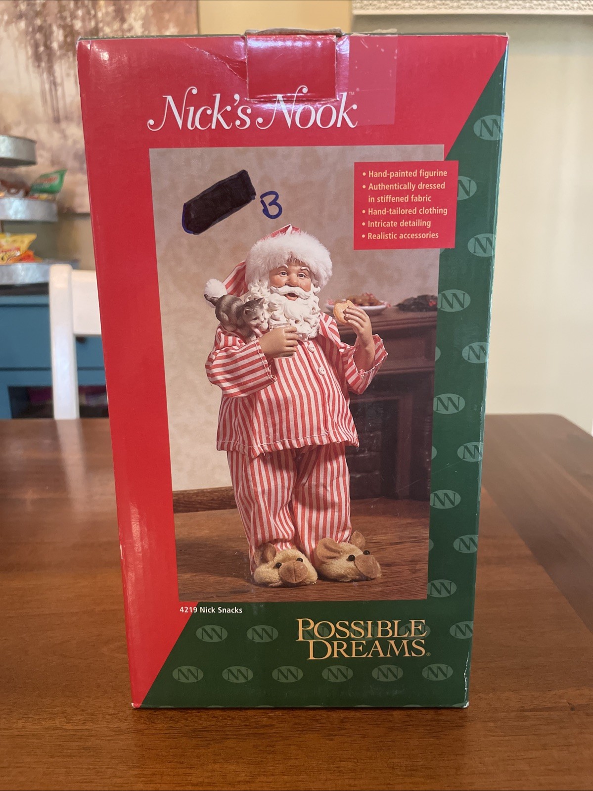 Vintage Possible Dreams Nicks Nook Snack Santa Claus Hand Painted 2003 4219