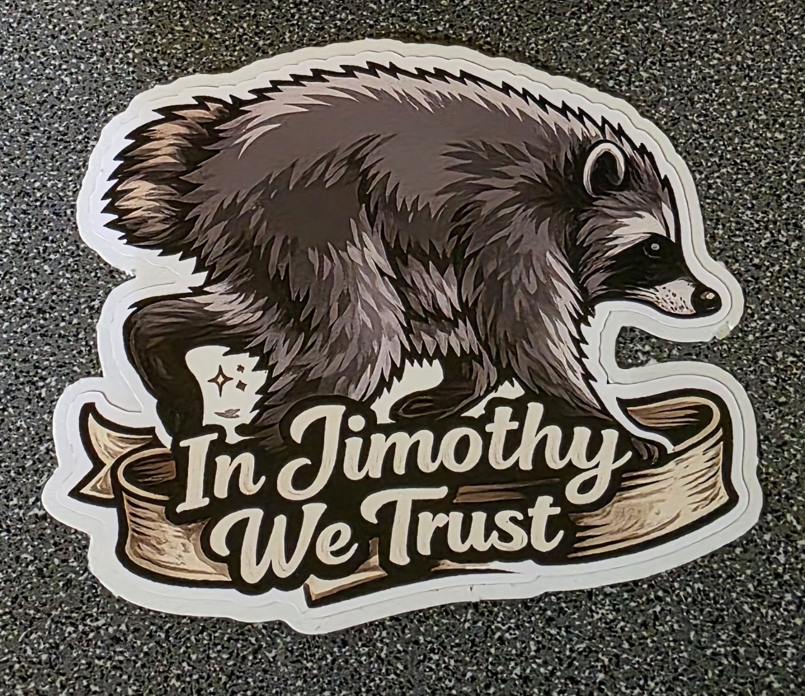 🌟 IN JIMOTHY WE TRUST 🌟 4" High 6 Mil Durability Sticker (Free Shipping)