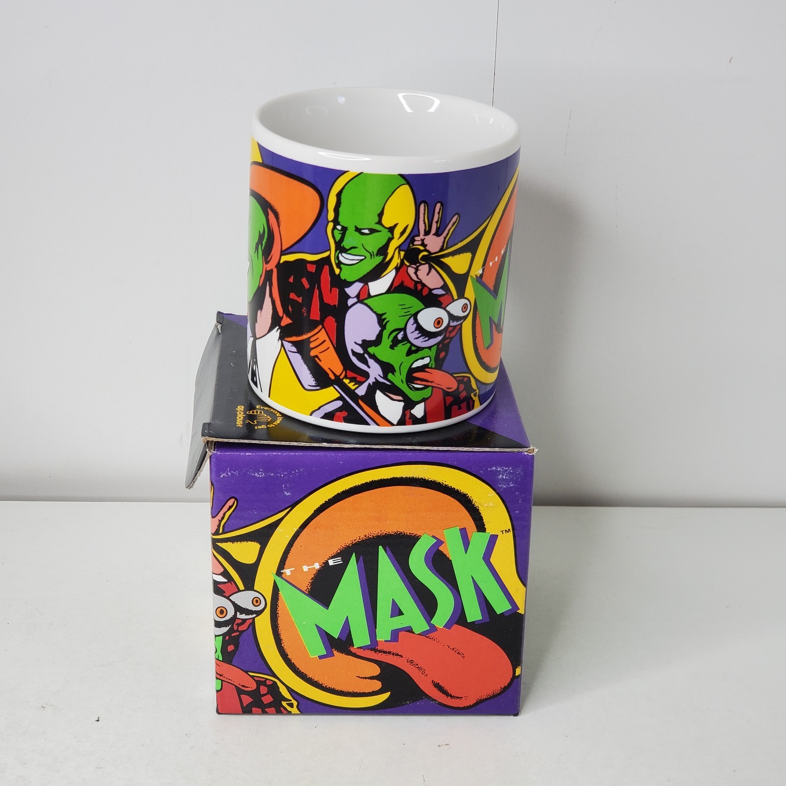 Vintage 1994 The Mask Collage Character Mug Applause Stanley Ipkiss New NIB Vintage 1994 The Mask Collage Character Mug Applause Stanley Ipkiss New NIB