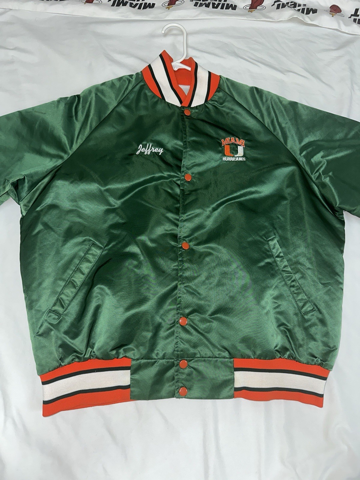 VTG Miami Hurricane Jacket Size XL Read Description VTG Miami Hurricane Jacket Size XL Read Description