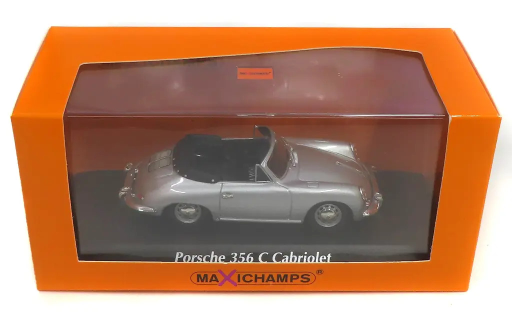 1/43 Porsche 356 C Cabriolet Diecast Model Silver Used KS05600RM