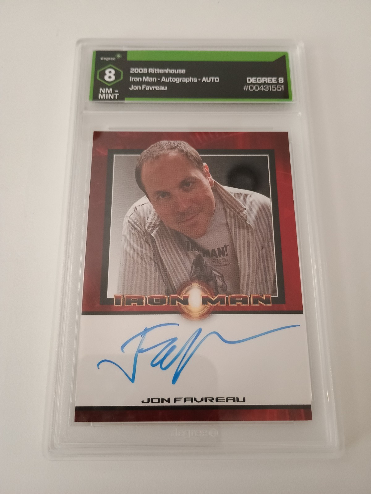 2008 Rittenhouse Iron Man Autograph Card Jon Favreau Director