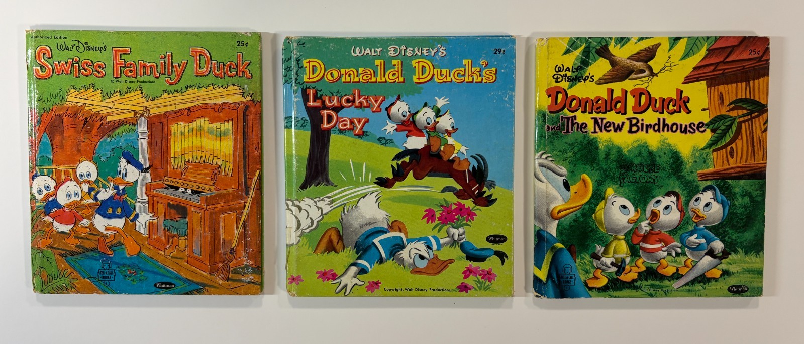 Lot of 3 Vintage Walt Disney Donald Duck Whitman Tell-A-Tale Books 1950s 1960s Lot of 3 Vintage Walt Disney Donald Duck Whitman Tell-A-Tale Books 1950s 1960s