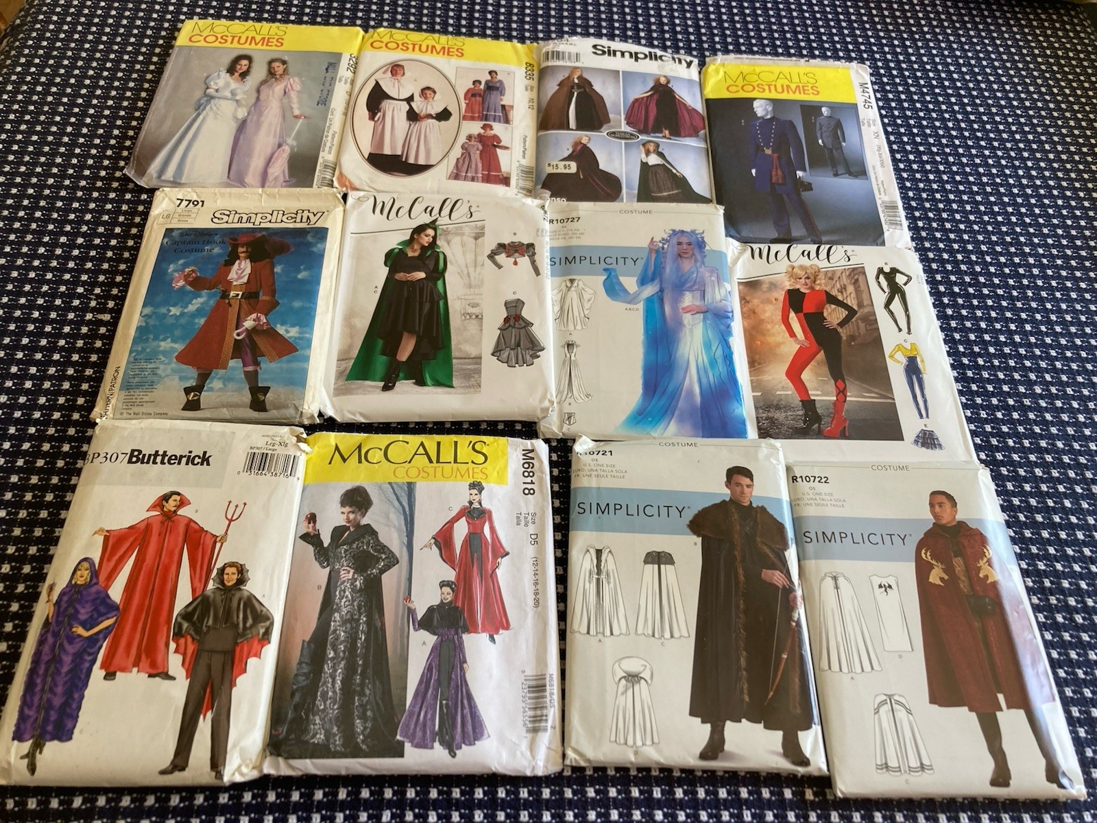 12 Costumes Sewing Patterns 10 Uncut Simplicity McCalls Butterick