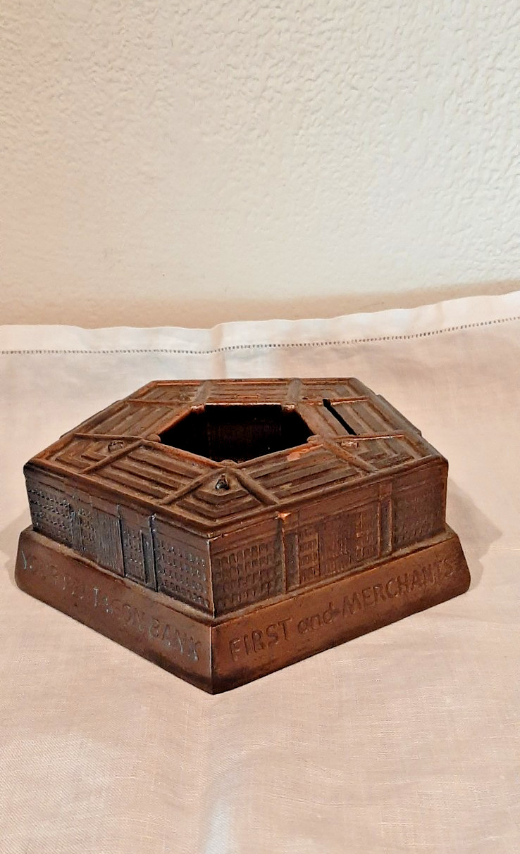 Your Pentagon First and Merchants National Bank, VA. Souvenir Building Coin Bank Your Pentagon First and Merchants National Bank, VA. Souvenir Building Coin Bank