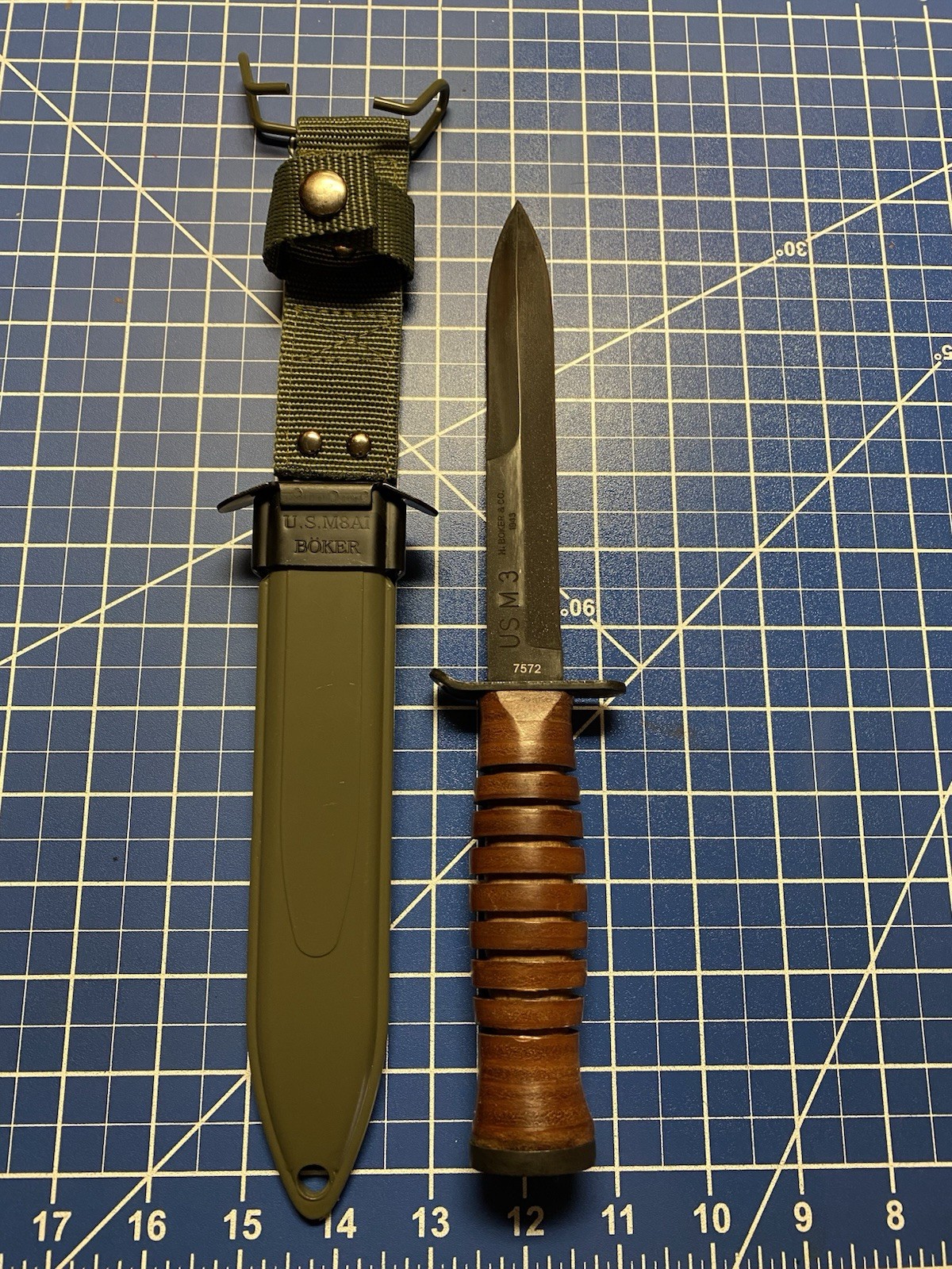 Boker Plus M3 Trench Knife - WWII Commemorative Fixed Blade - Mint Unused NOS Boker Plus M3 Trench Knife - WWII Commemorative Fixed Blade - Mint Unused NOS