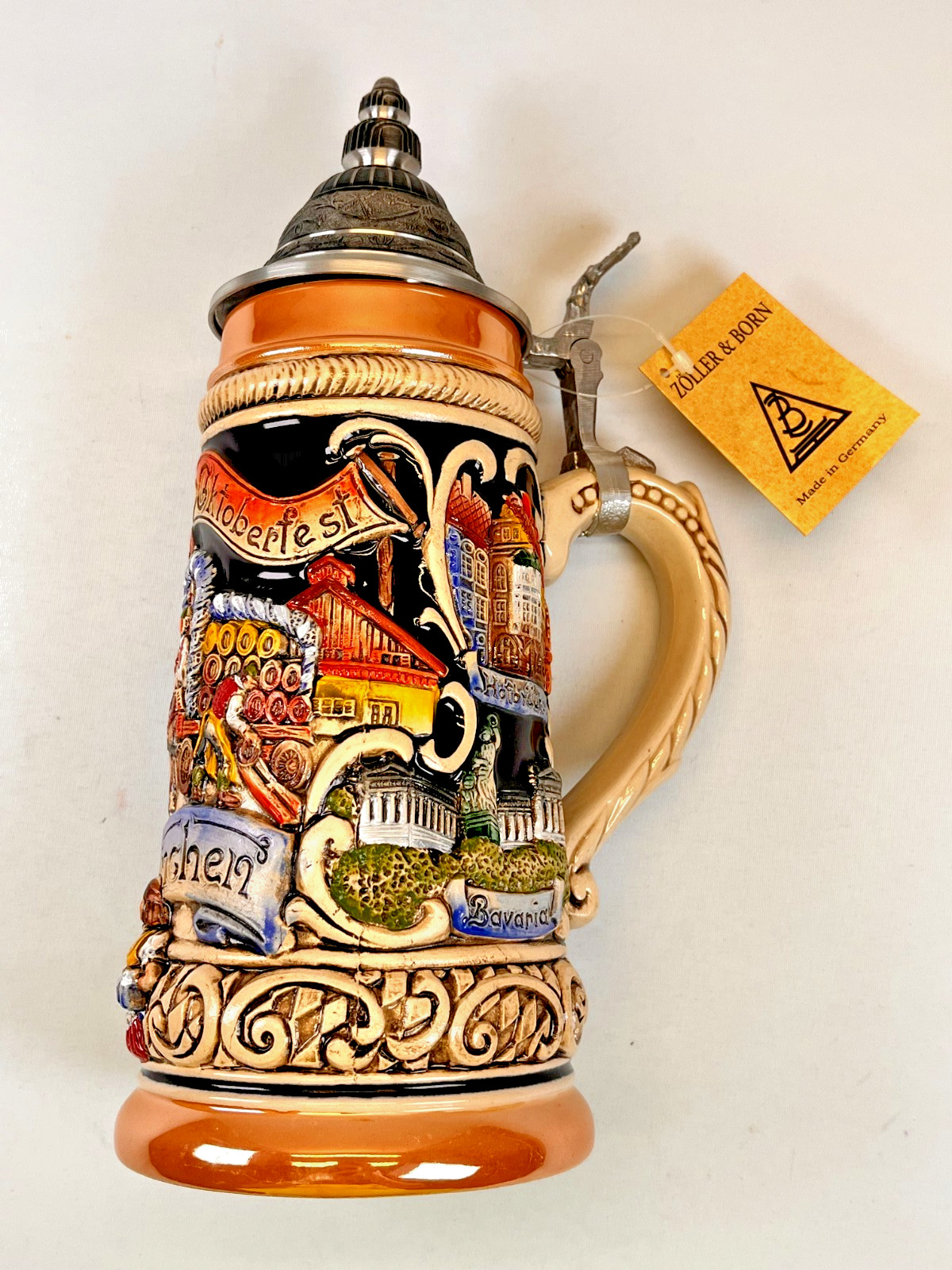Zöller & Born Munich Oktoberfest Beer Stein Limited Edition # 3014/ 5000 GERMANY