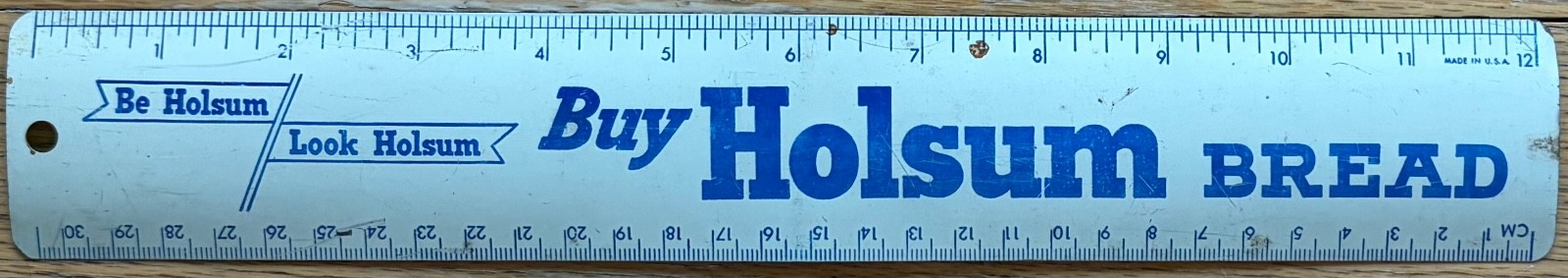 Vintage Holsum Bread Metal Ruler Promo Collectible Vintage Holsum Bread Metal Ruler Promo Collectible