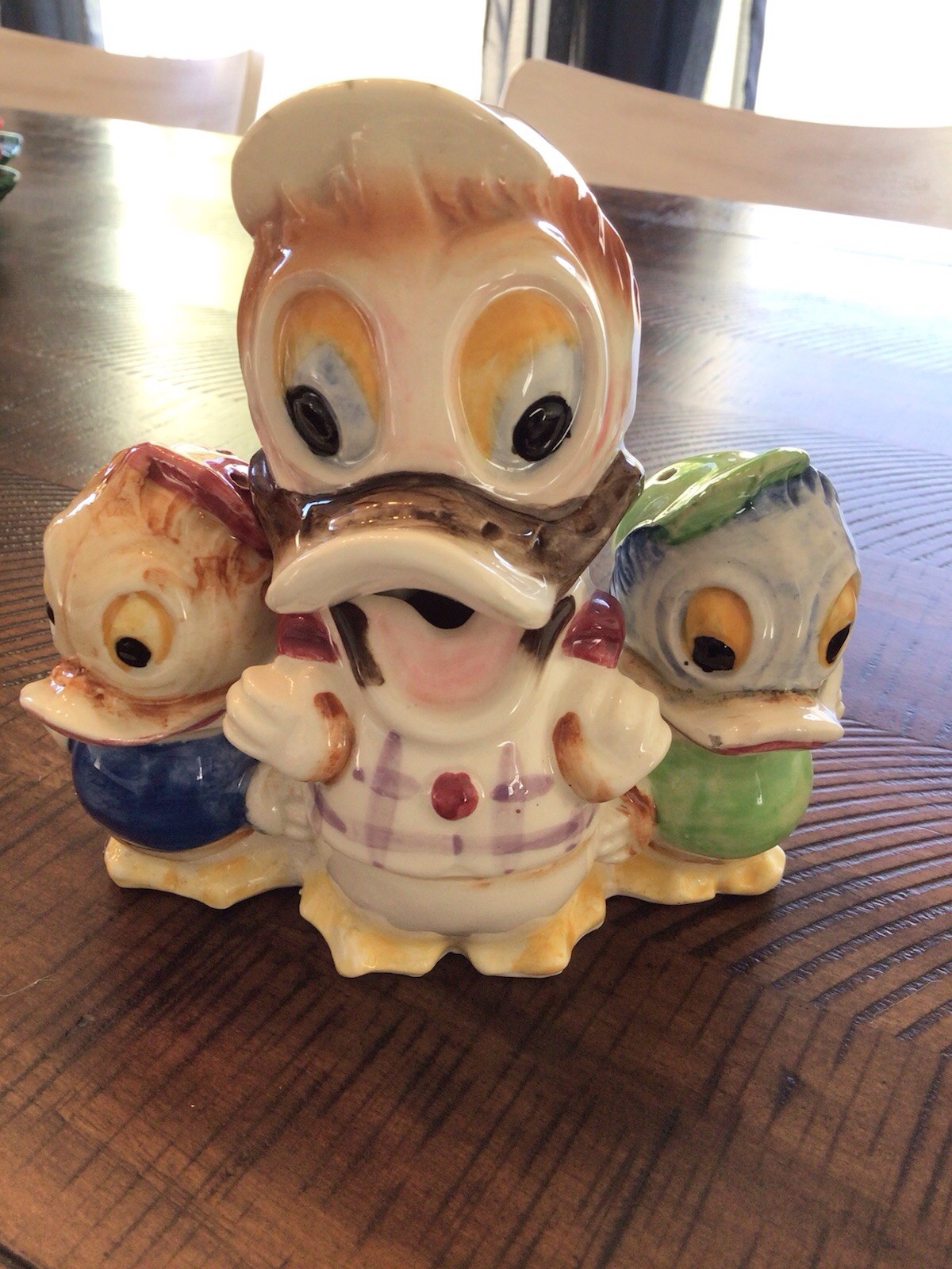 VERY RARE DISNEY DONALD DUCK AND NEPHEWS CONDIMENT SET 1950’s JAPAN VERY RARE DISNEY DONALD DUCK AND NEPHEWS CONDIMENT SET 1950’s JAPAN