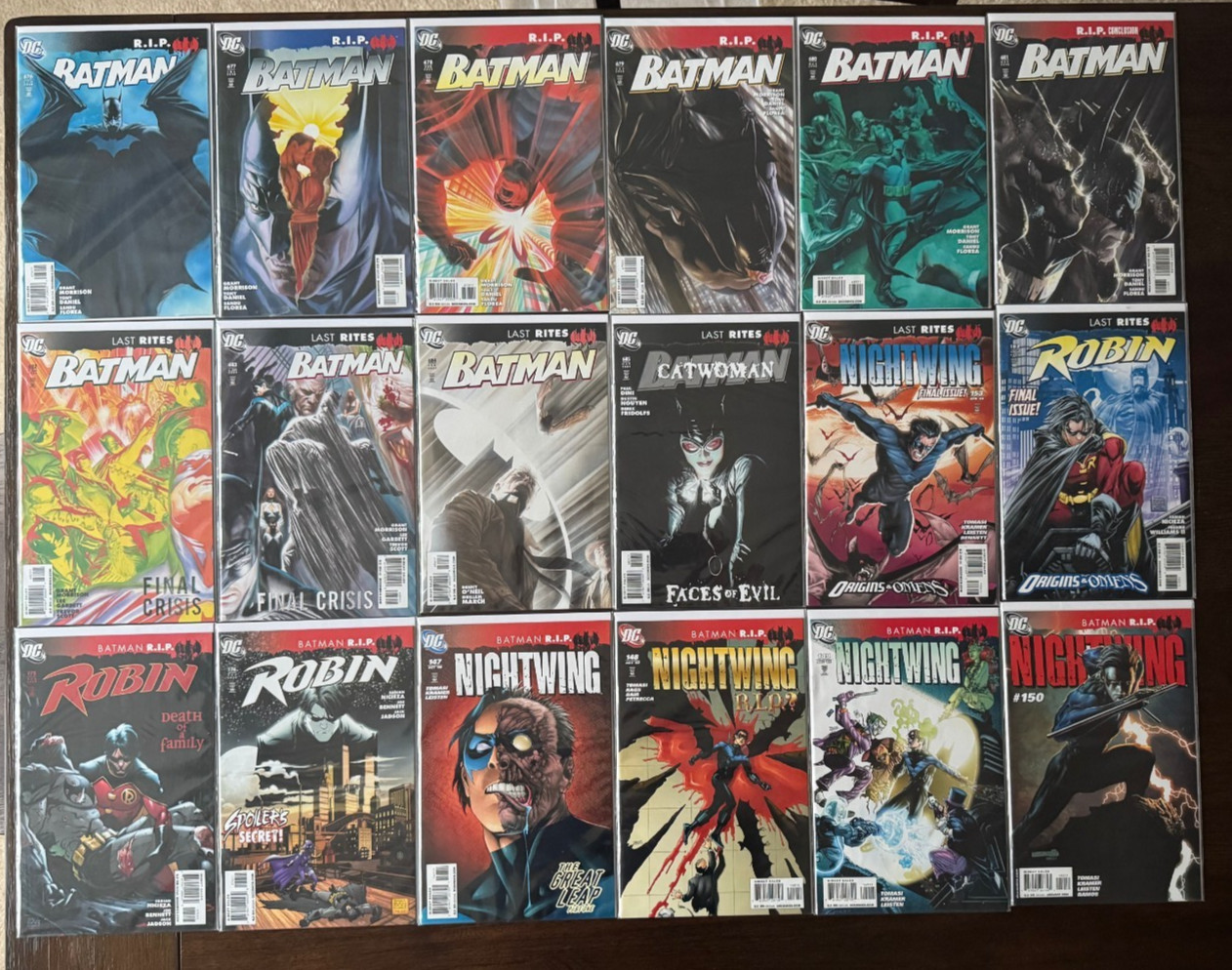 BATMAN RIP 676-685 Lot 18 Issues Robin Nightwing Catwoman BATMAN RIP 676-685 Lot 18 Issues Robin Nightwing Catwoman