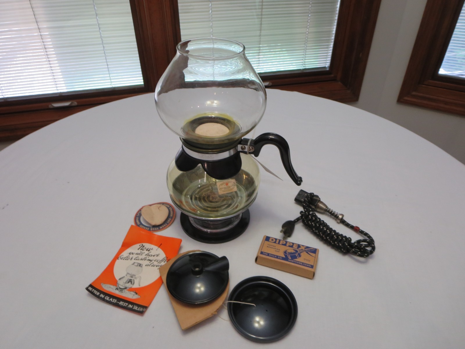 Vintage Silex Pyrex Electric Double Bubble Glass Vacuum Coffee Pot w/ Warmer Vintage Silex Pyrex Electric Double Bubble Glass Vacuum Coffee Pot w/ Warmer