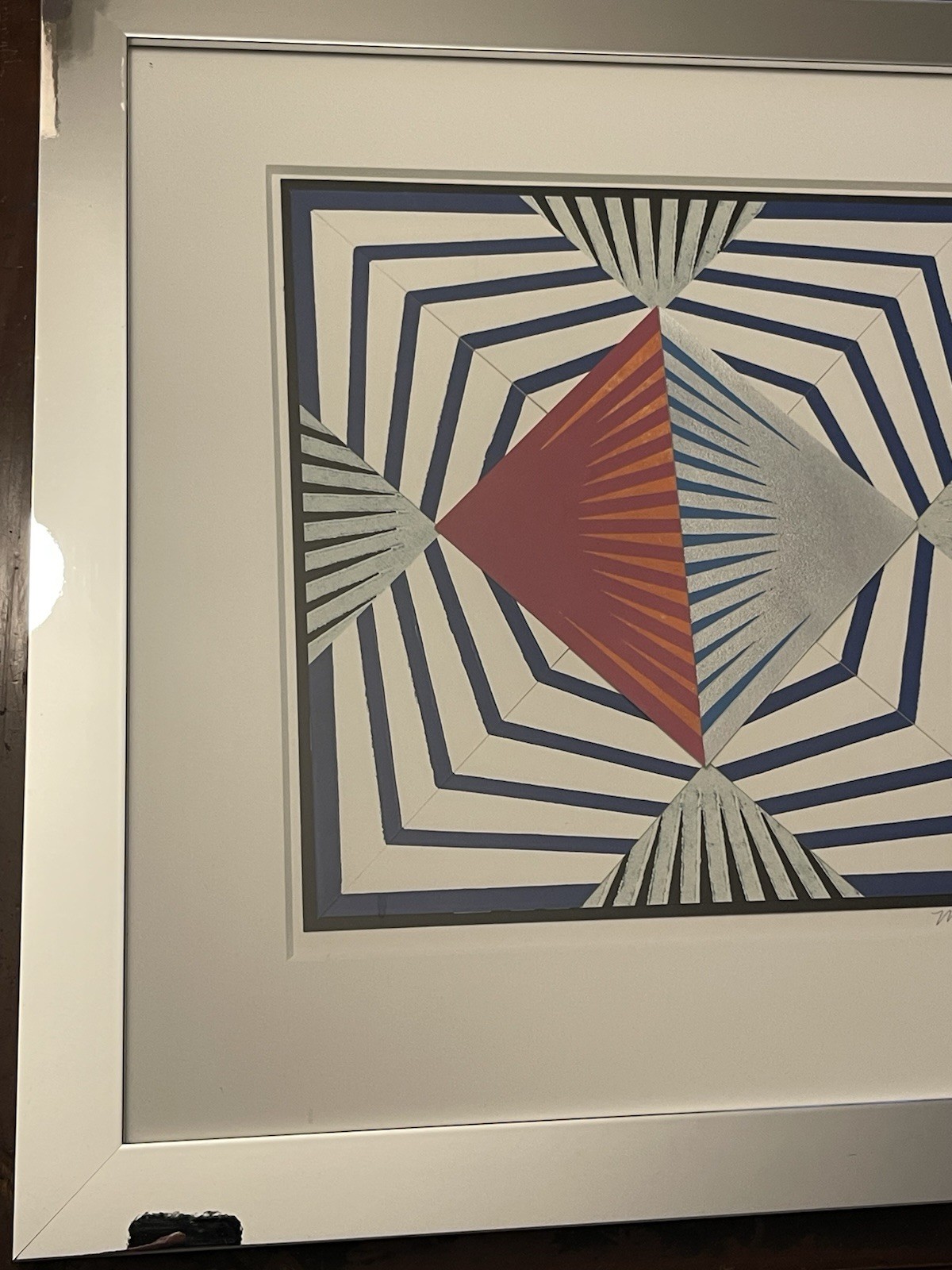 Matt Neuman Art 22x23 Original Painting Modern Abstract Signed Wall Art