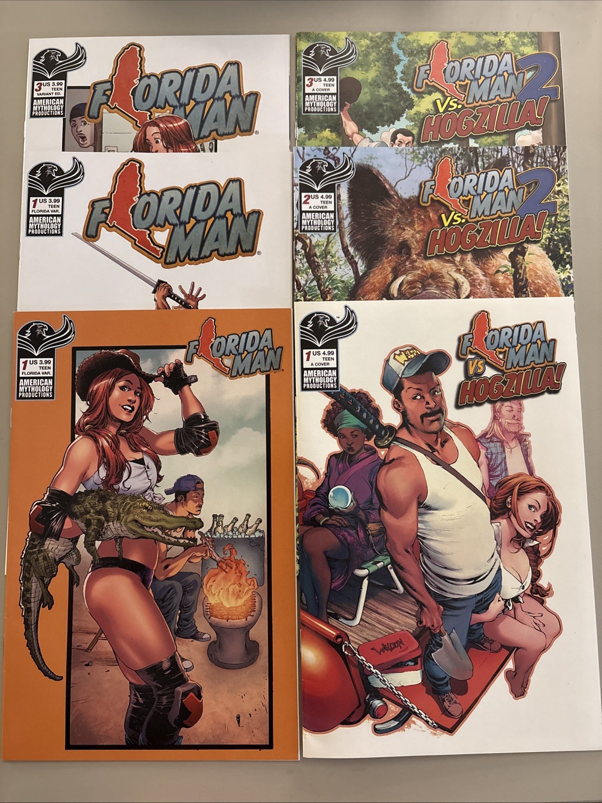 Florida Man #1-3 Full Series / Vs. Hogzilla #1-3 Full Series All First Prints Florida Man #1-3 Full Series / Vs. Hogzilla #1-3 Full Series All First Prints