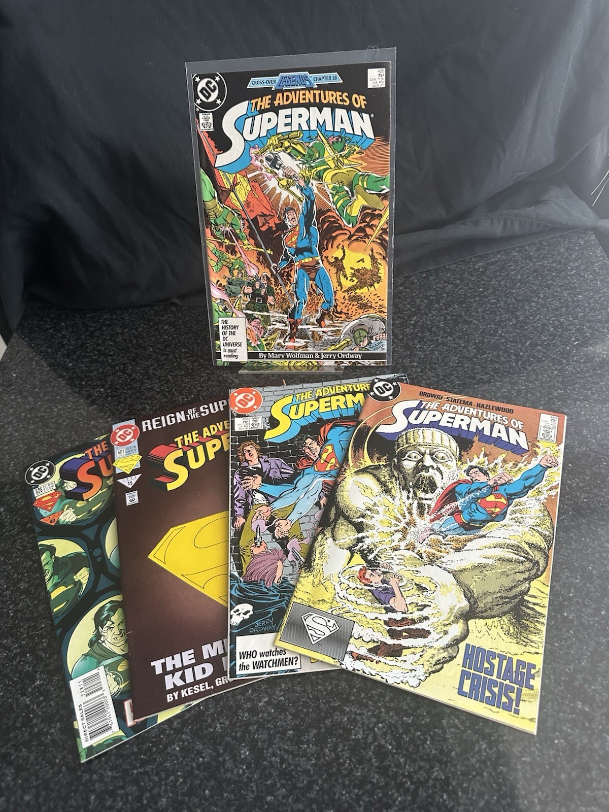 Adventures of Superman Issues 426,433,443,501,528.DC Comics. Set of 5. Adventures of Superman Issues 426,433,443,501,528.DC Comics. Set of 5.