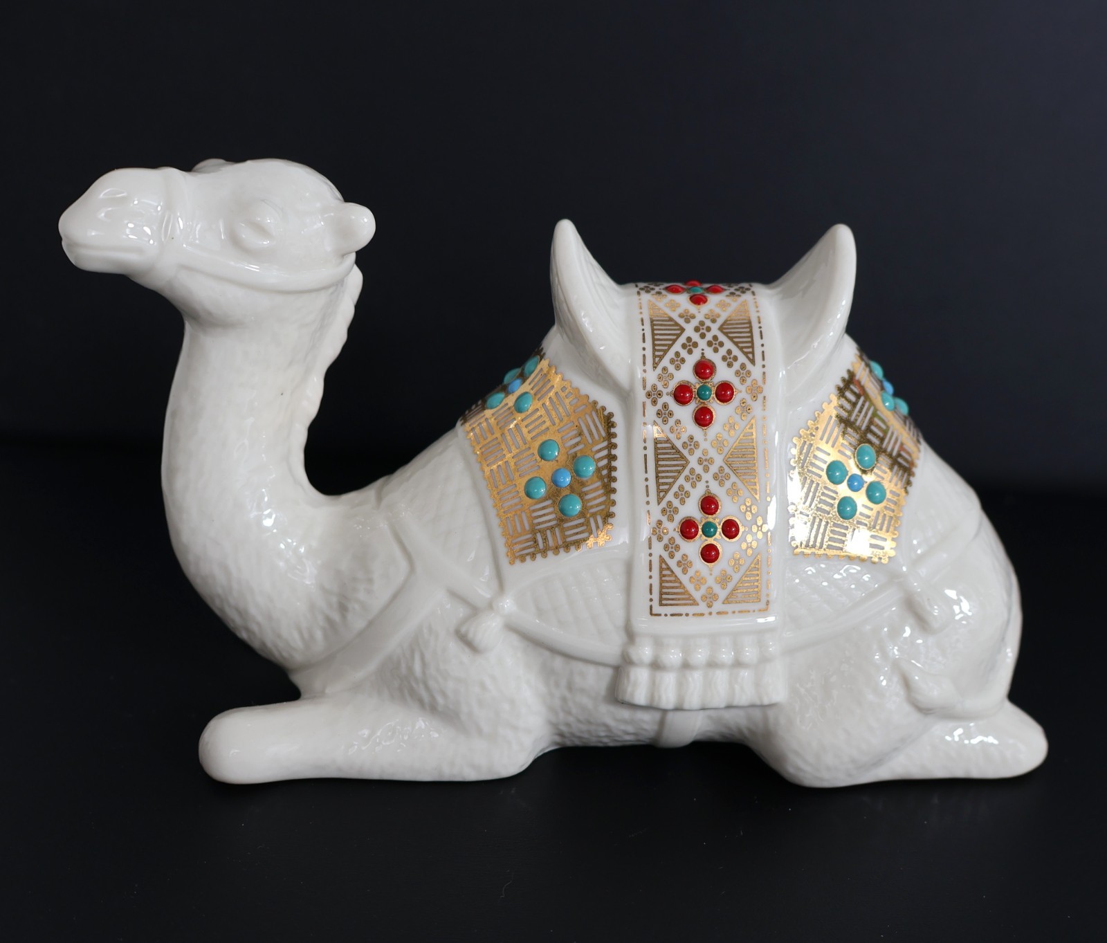 Lenox China Jewels Nativity Camel Figurine Porcelain gold Enamel Vintage Lenox China Jewels Nativity Camel Figurine Porcelain gold Enamel Vintage