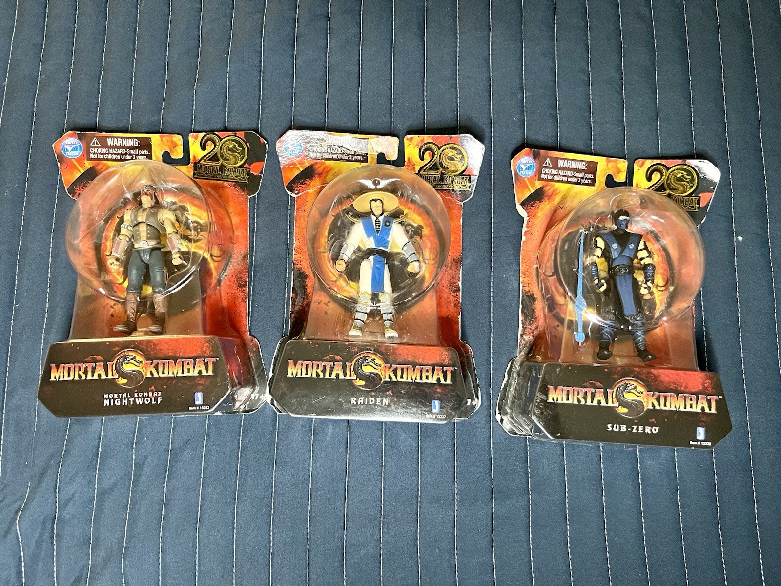 NIB Mortal Kombat 20th Anniversary Raiden Sub-Zero Nightwolf Figures Jazwares NIB Mortal Kombat 20th Anniversary Raiden Sub-Zero Nightwolf Figures Jazwares